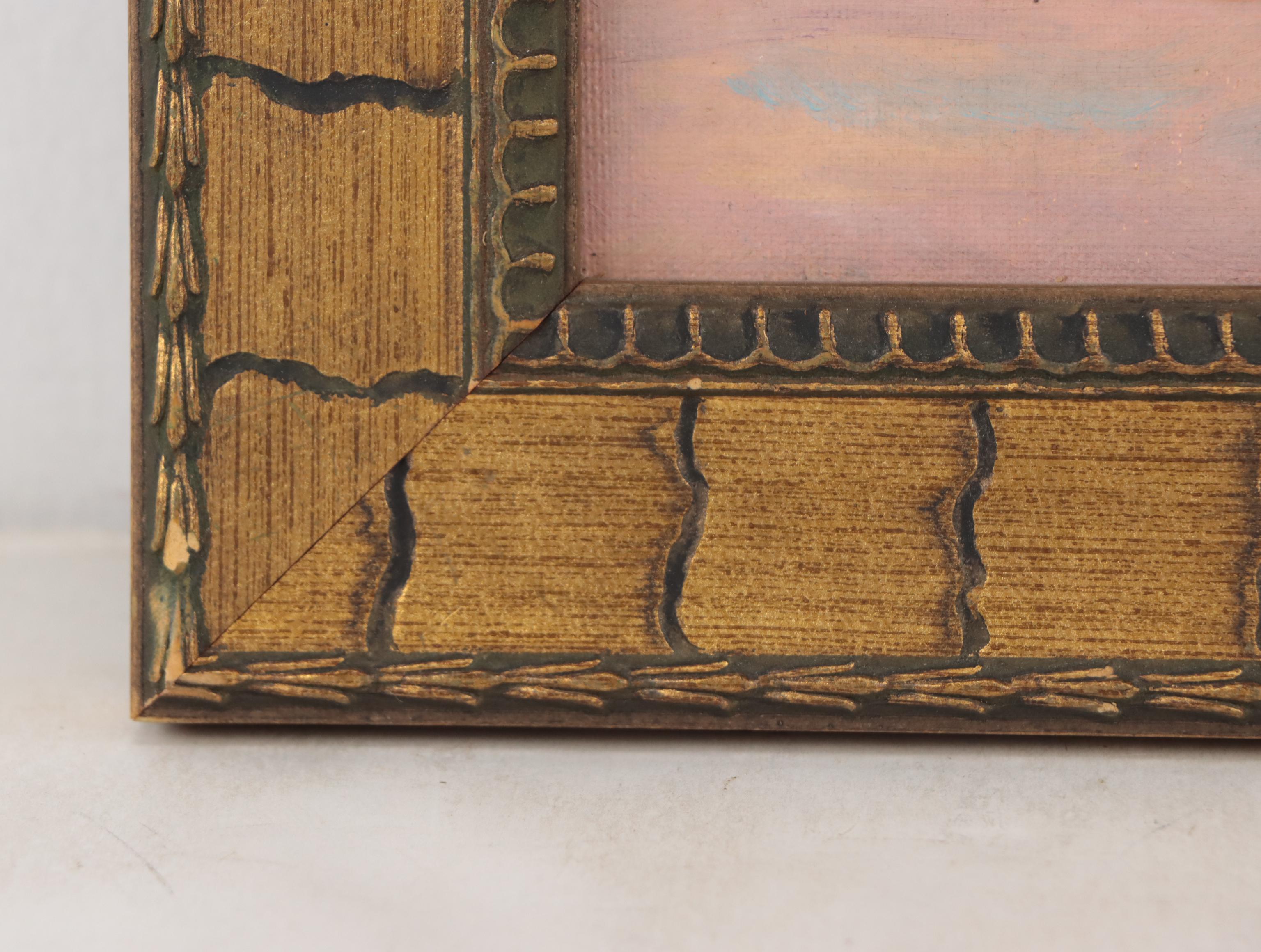 Helen Mynark Landscape Oil Painting "The Swiss Alps," 1967