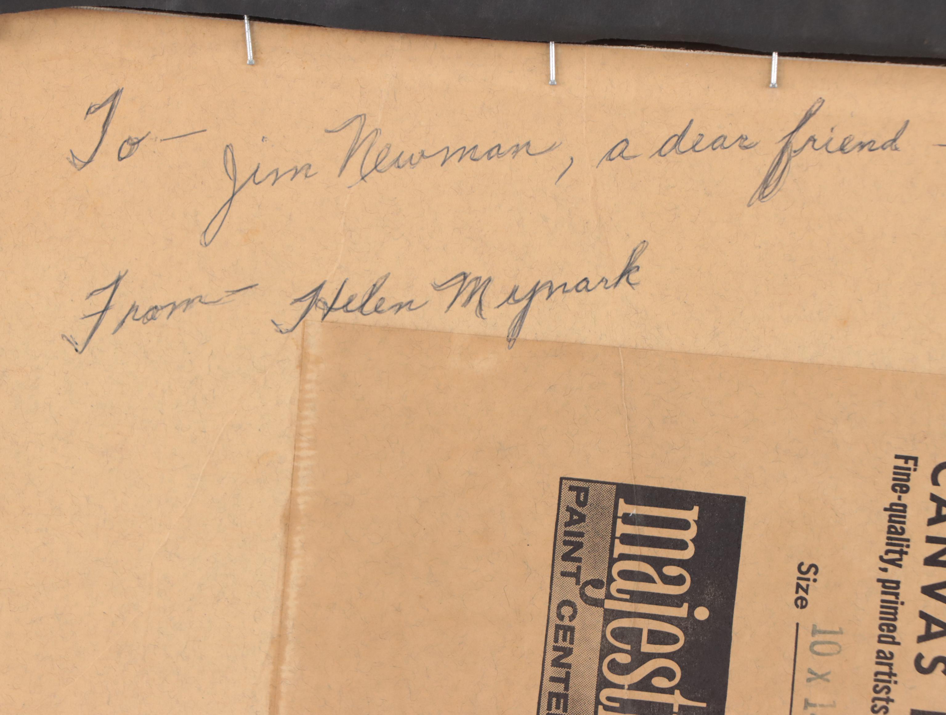 Helen Mynark Landscape Oil Painting "The Swiss Alps," 1967