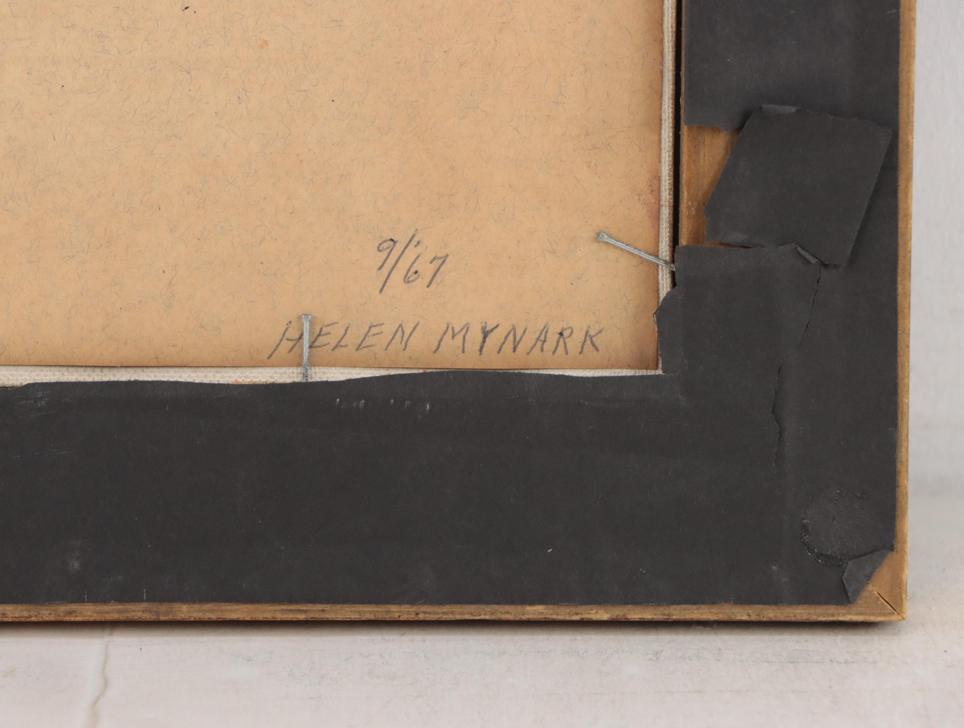 Helen Mynark Landscape Oil Painting "The Swiss Alps," 1967