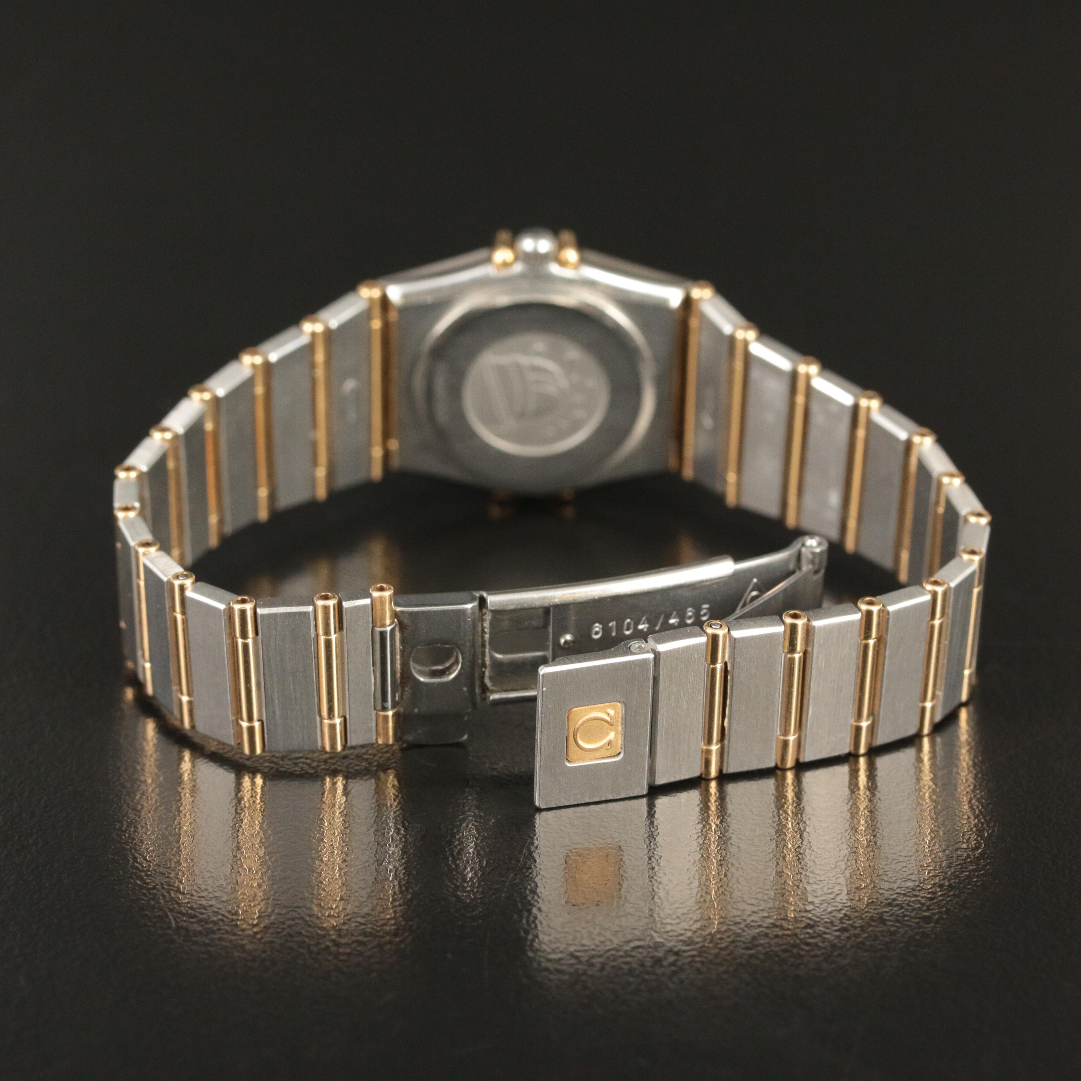 18K and Stainless Steel Omega Constellation Diamond Watch