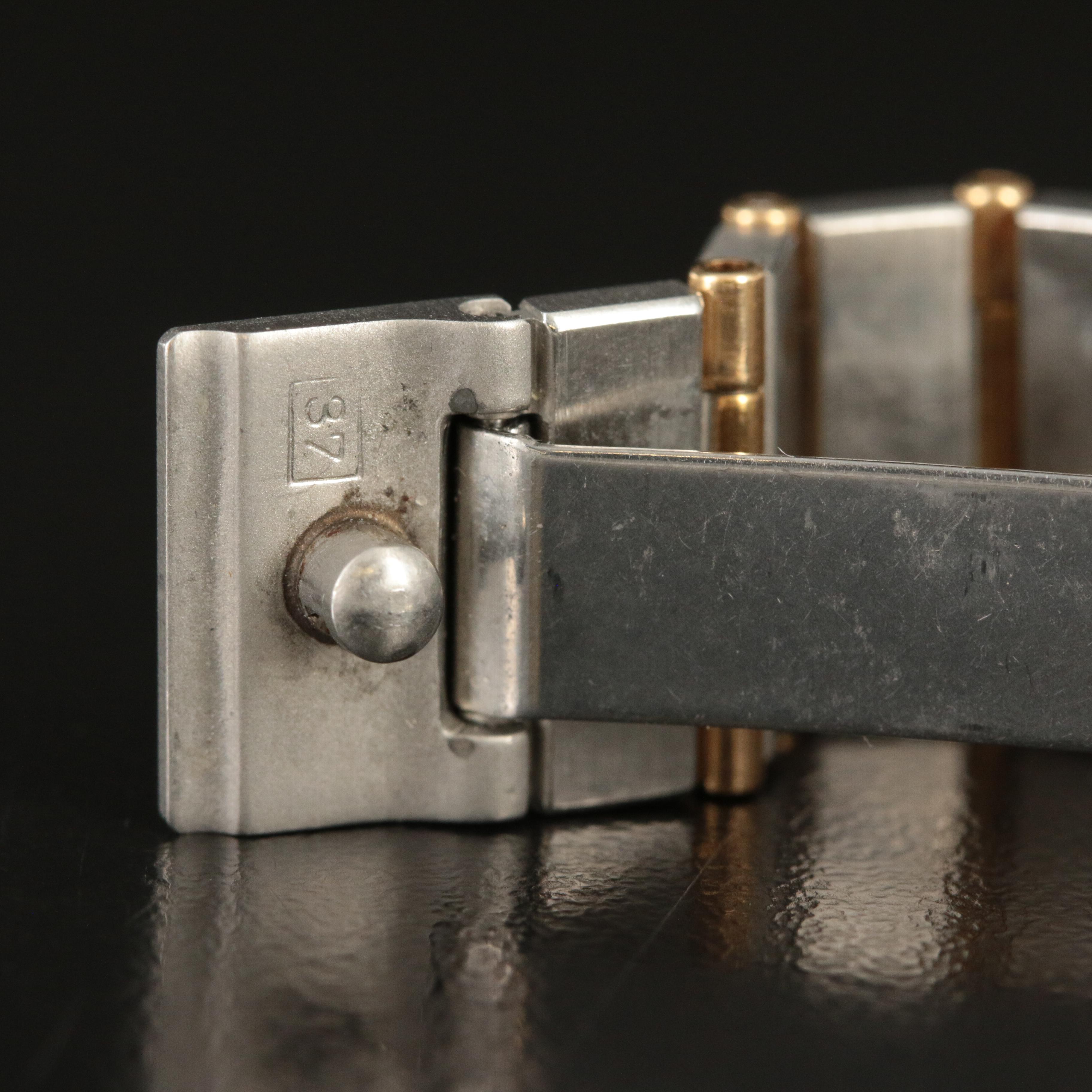 18K and Stainless Steel Omega Constellation Diamond Watch