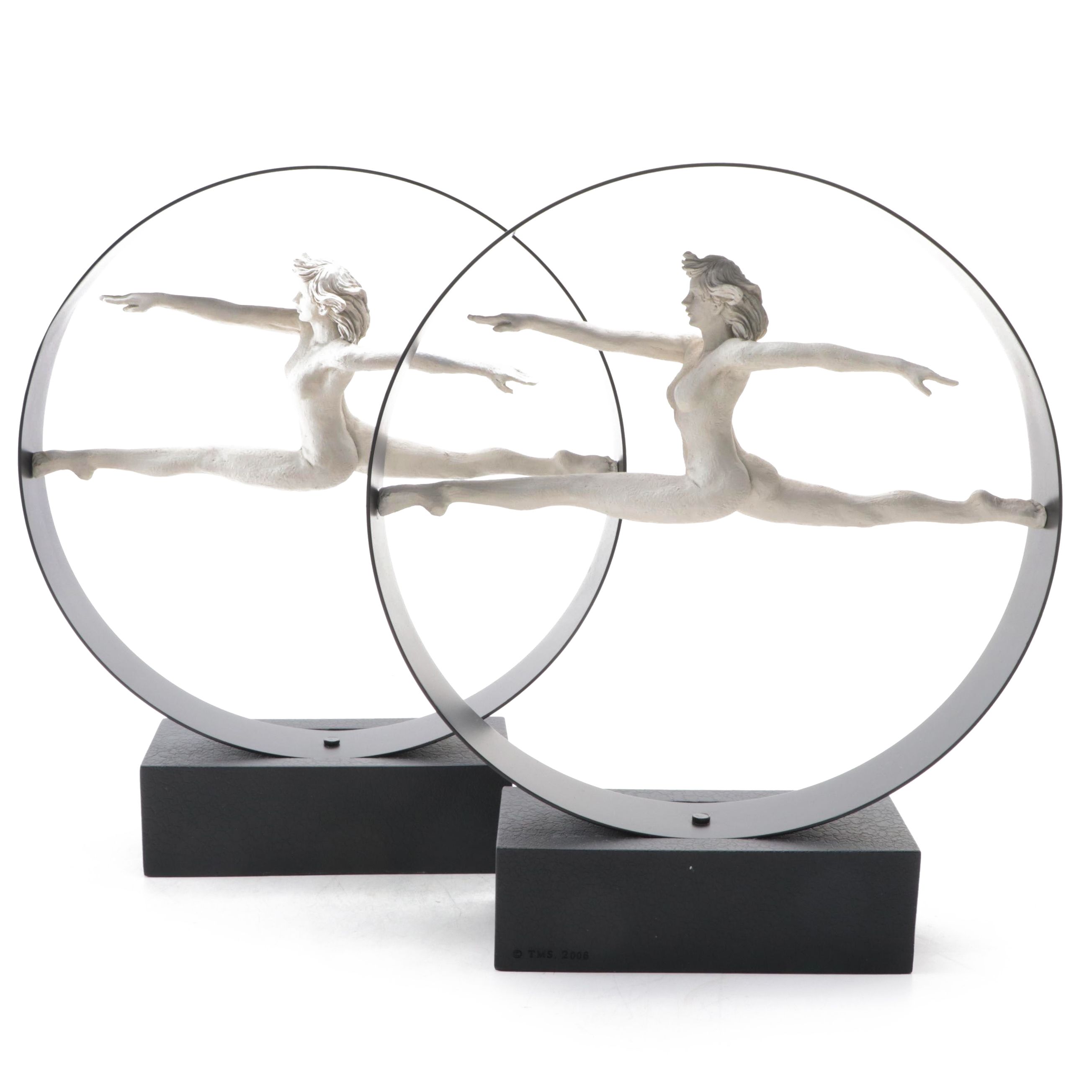 TMS Abstract Leaping Nude Figurines, 2006
