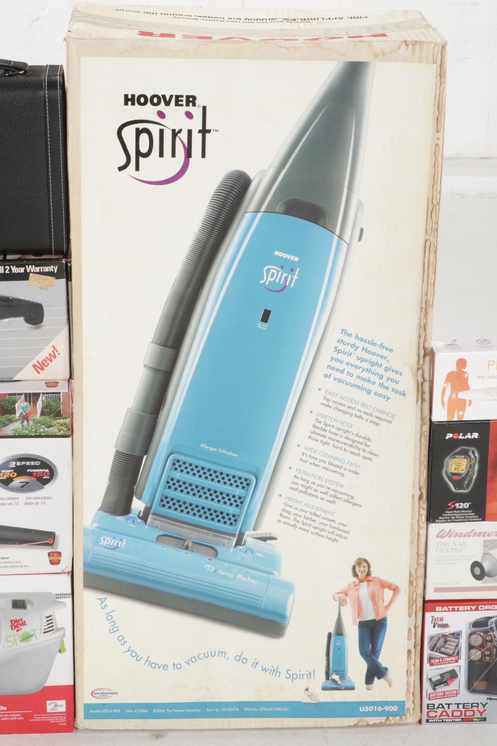 Hoover Spirit Vacuum, Black + Decker Car Vacuum, More Household Appliances