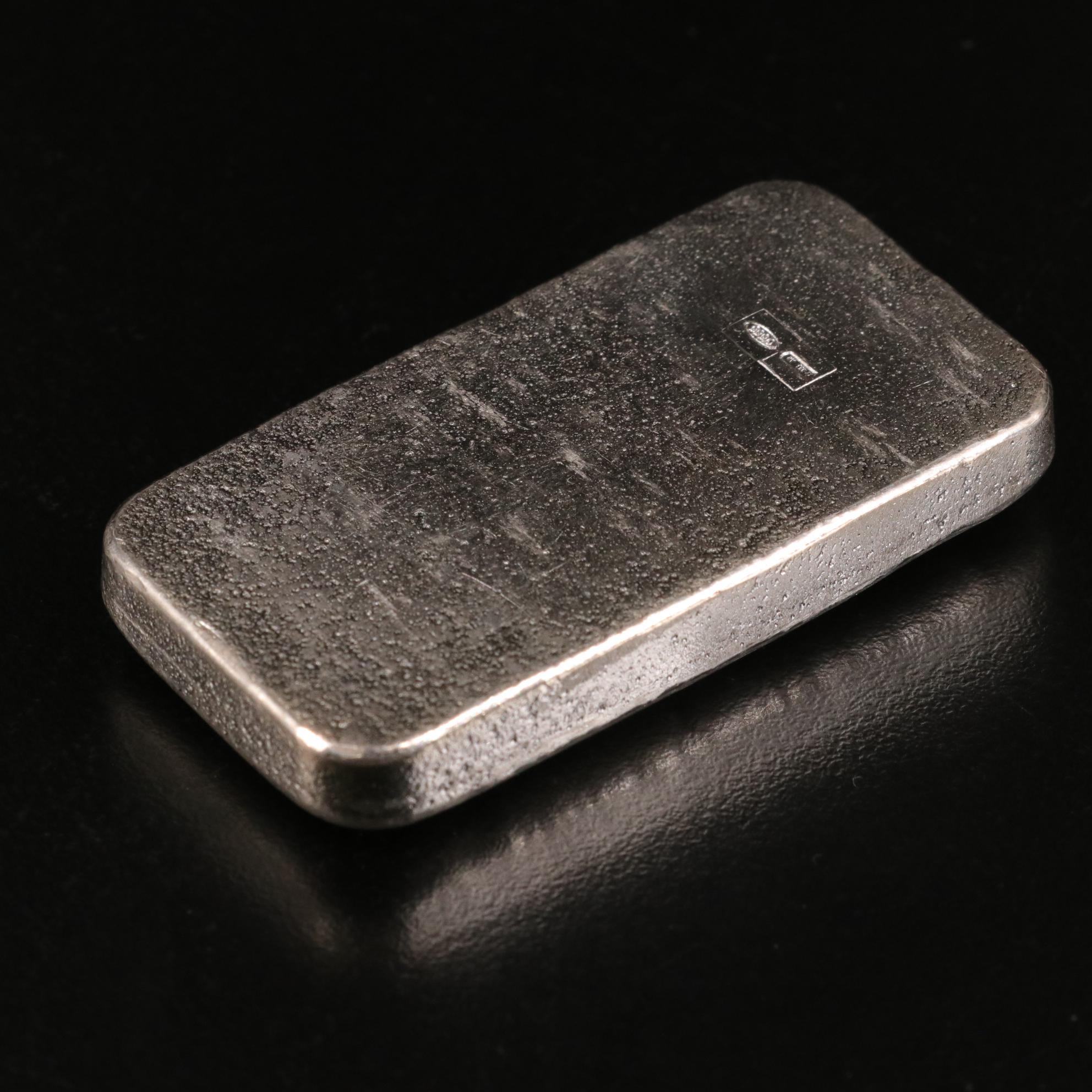 Group of Ten Five Ounce Silver Bars