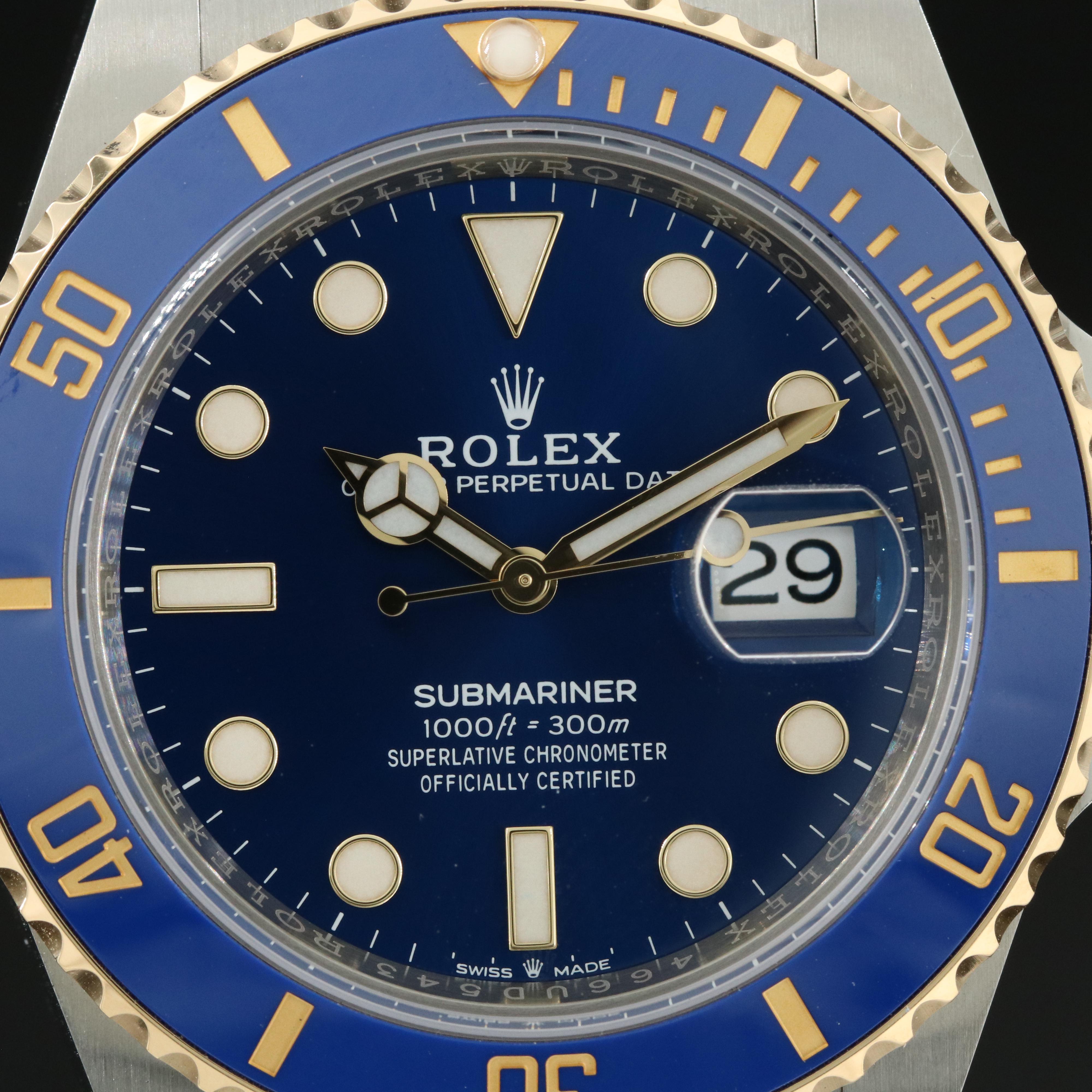 Rolex Submariner Date Blue Dial Watch