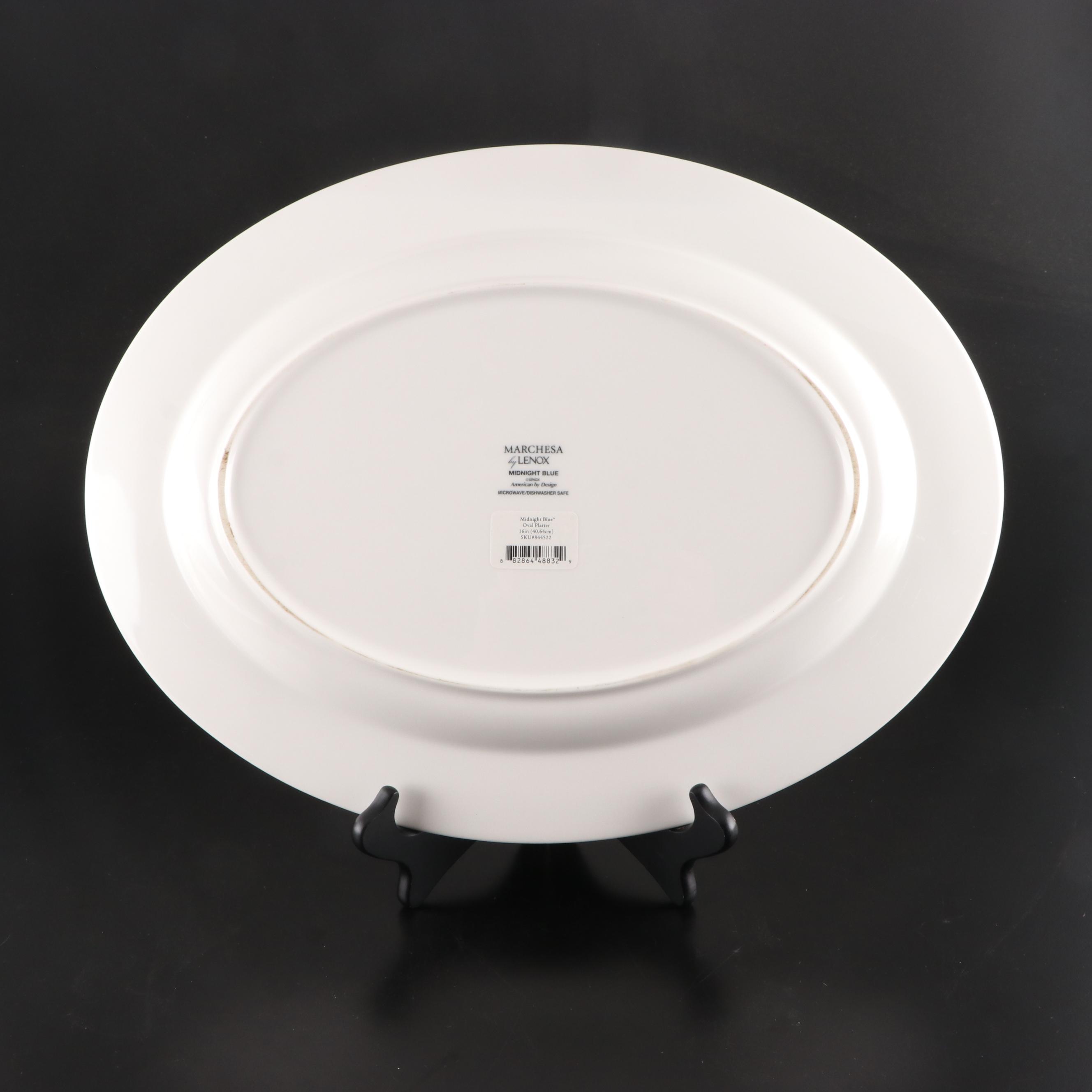 Marchesa by Lenox "Midnight Blue" Porcelain Platters, 2013–2015