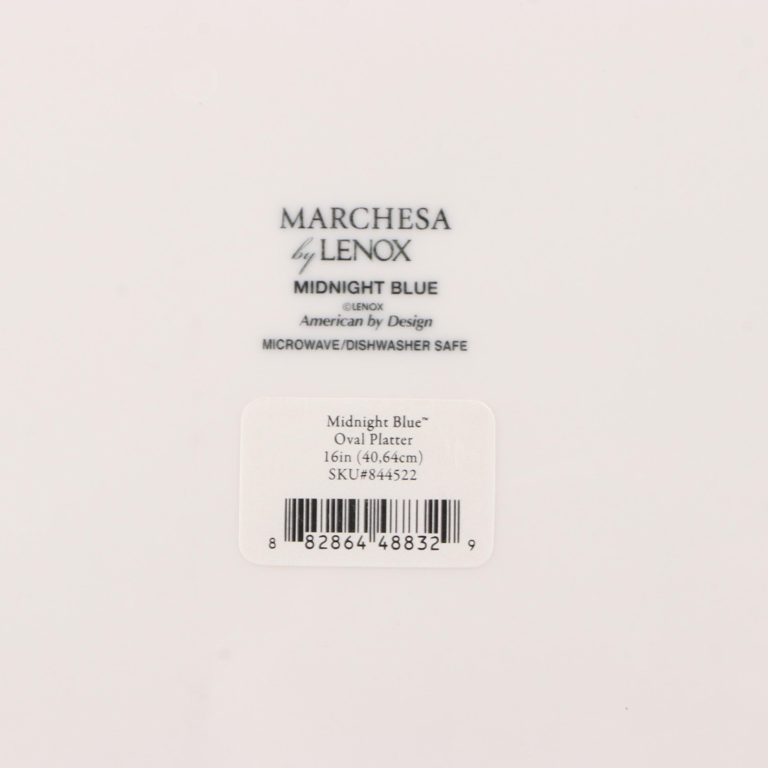 Marchesa by Lenox "Midnight Blue" Porcelain Platters, 2013–2015