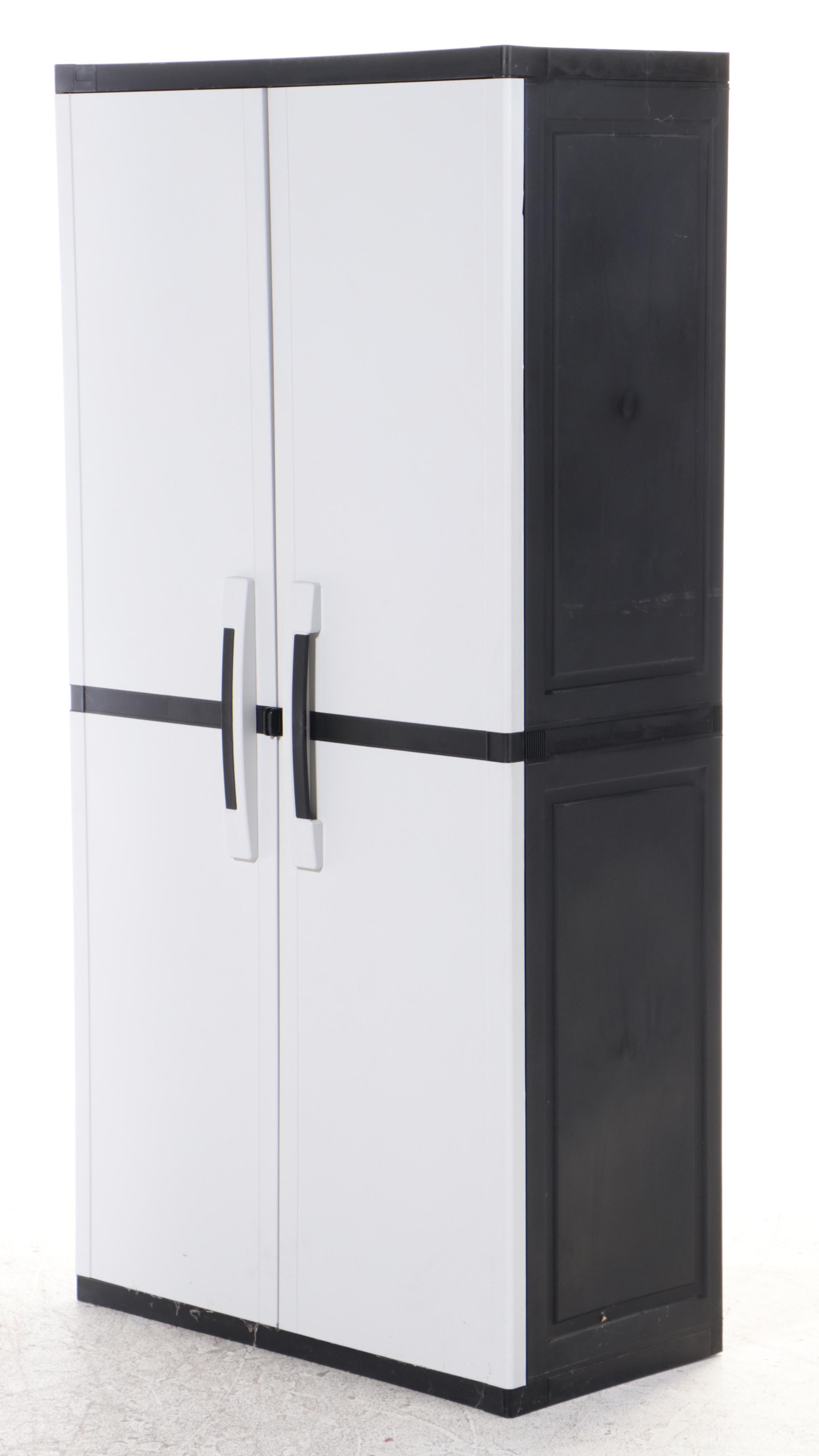 Pair of Keter Molded Plastic Utility Cabinets