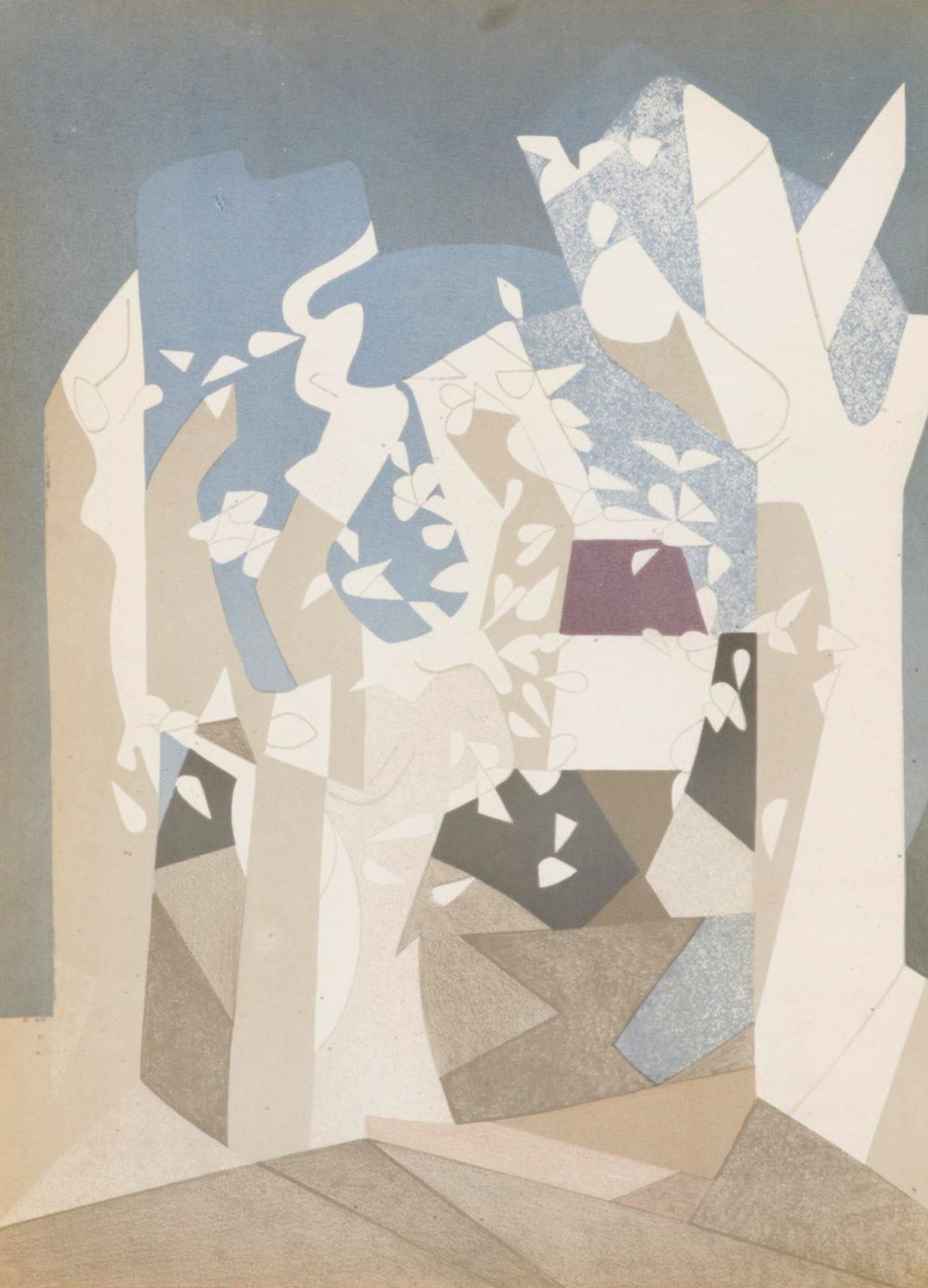 André Beaudin Color Lithograph From "André Beaudin," 1961