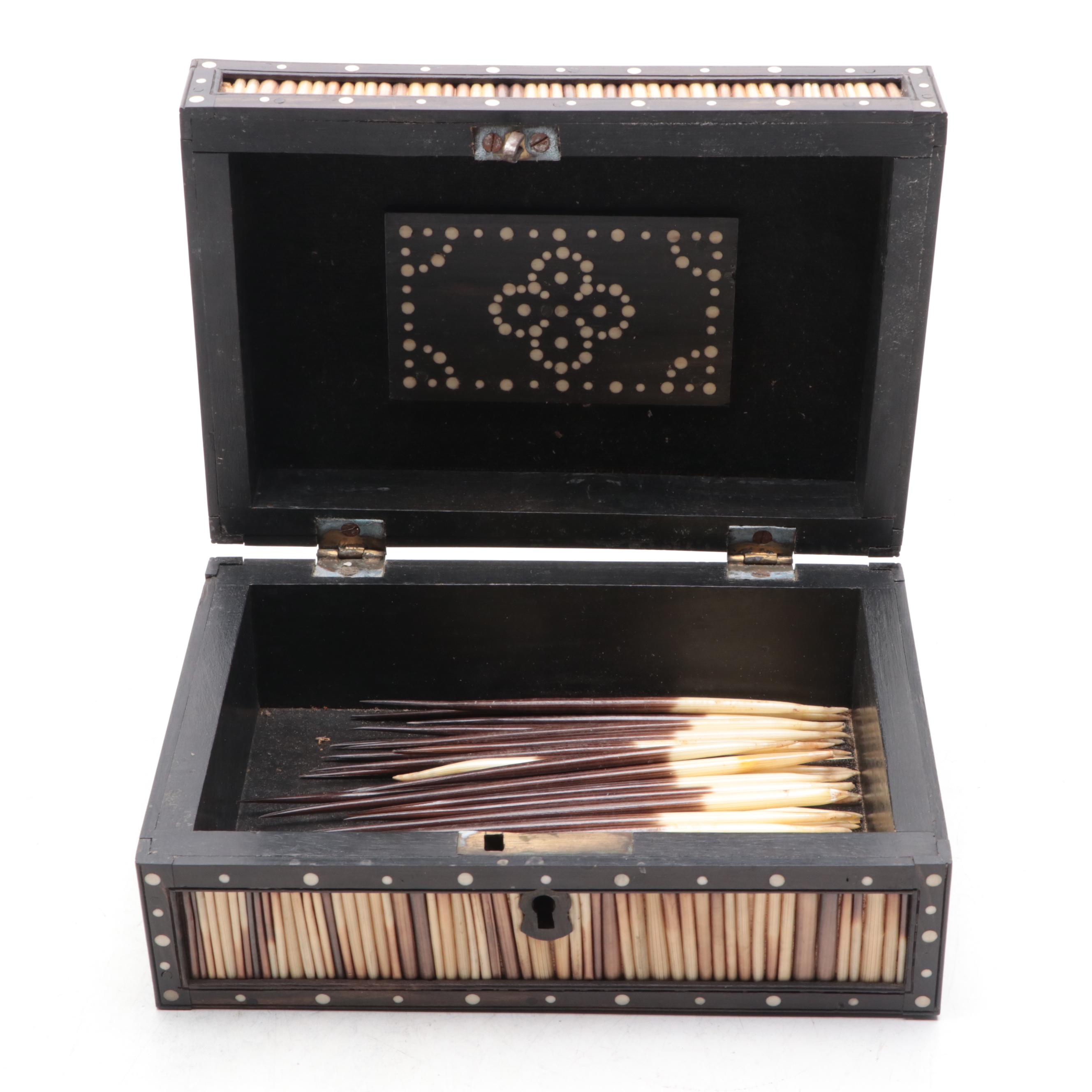 Porcupine Quill Covered Box