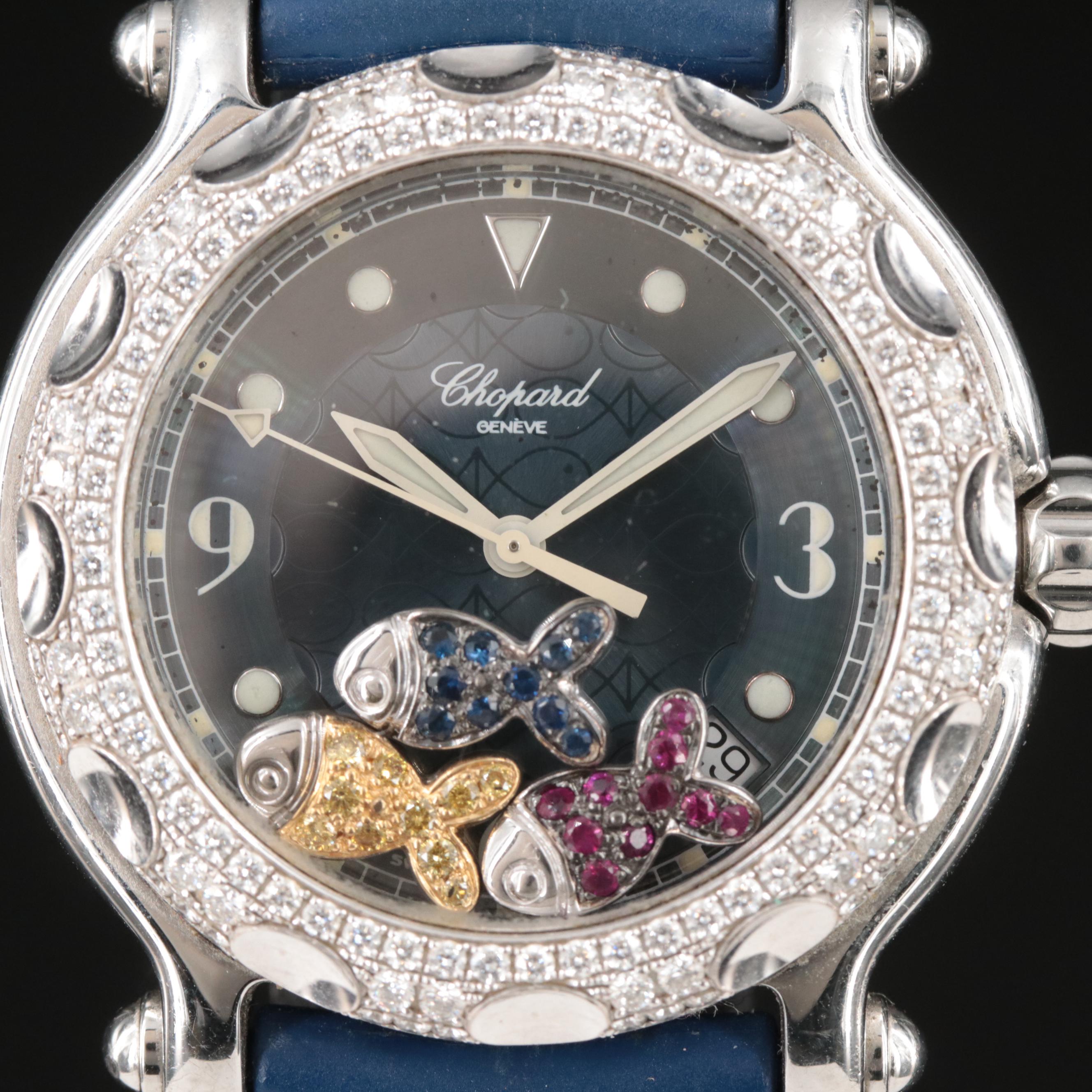 Chopard Happy Sport Diamond and Colored Gemstone Watch