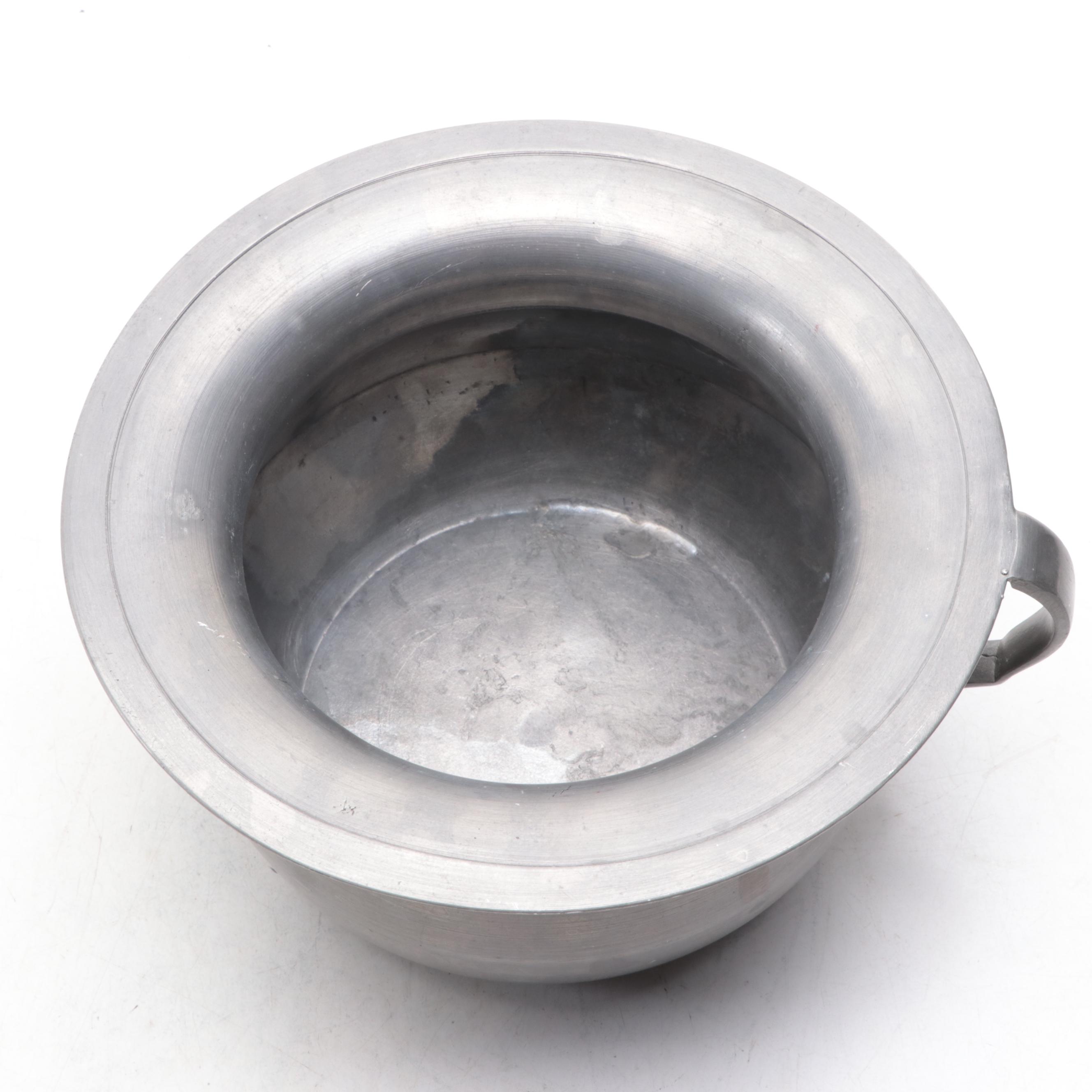 Pewter Chamber Pot, Late 19th/ Early 20th Century