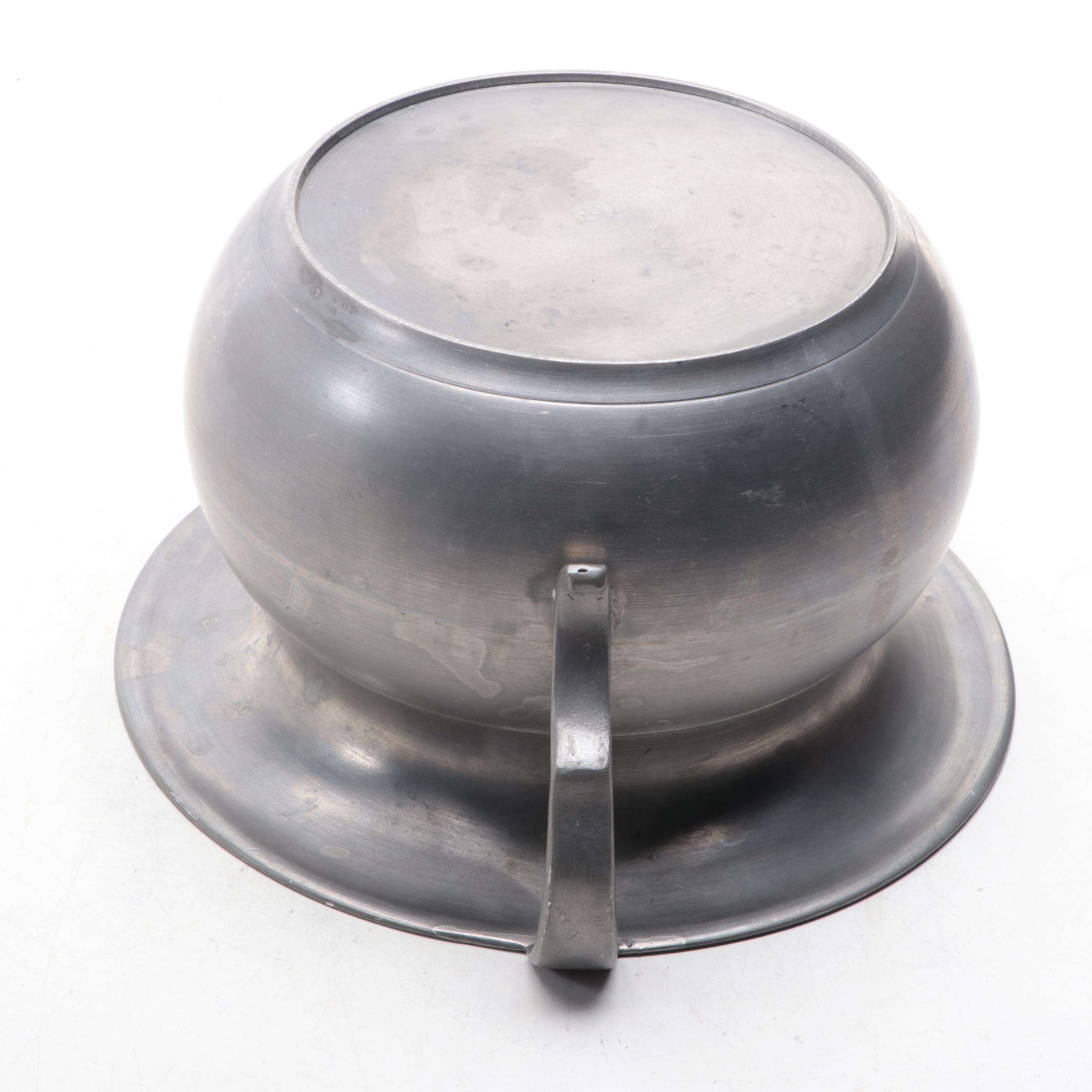 Pewter Chamber Pot, Late 19th/ Early 20th Century