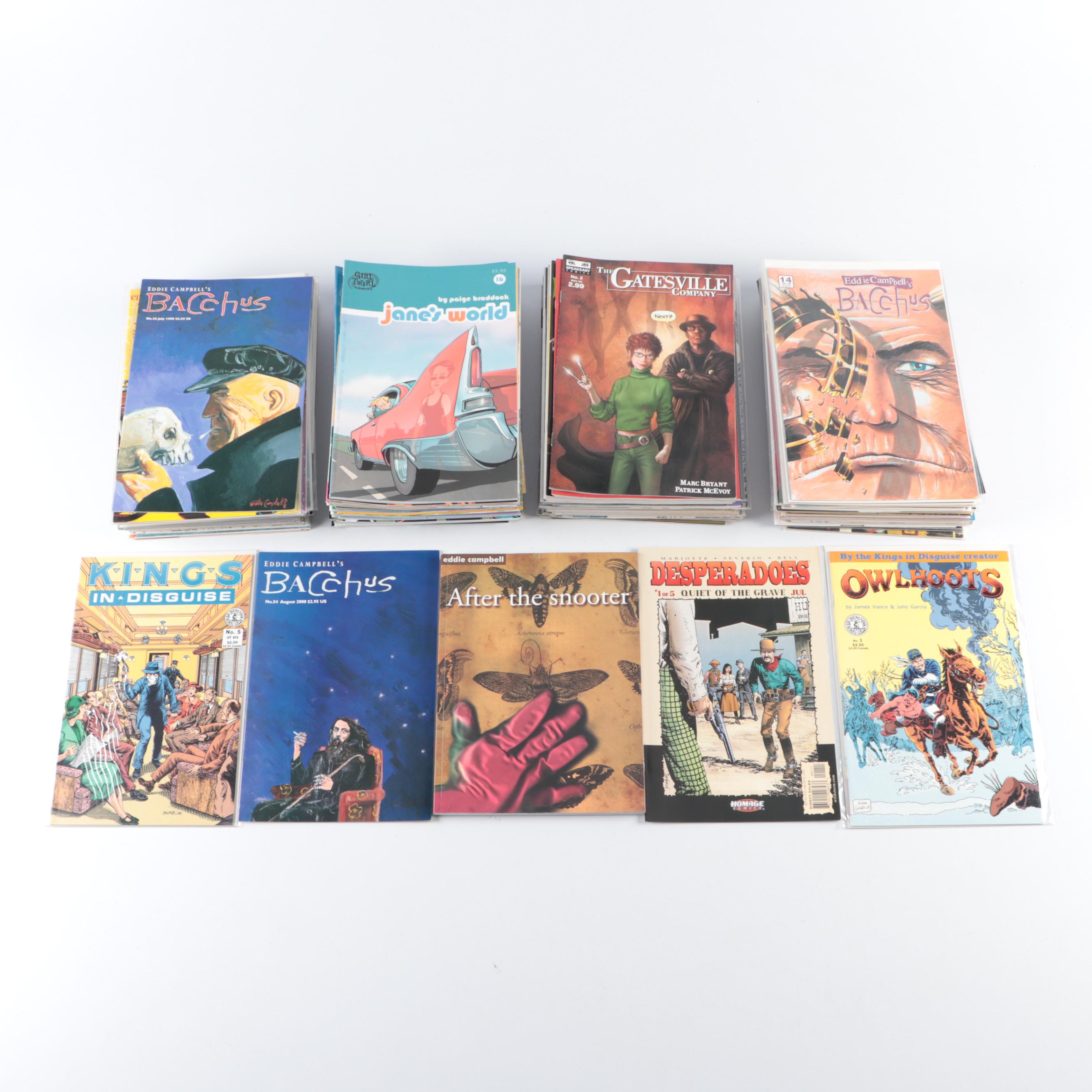 Modern Age "After the snooter", "Bacchus", "Desperadoes", and More Comic Books
