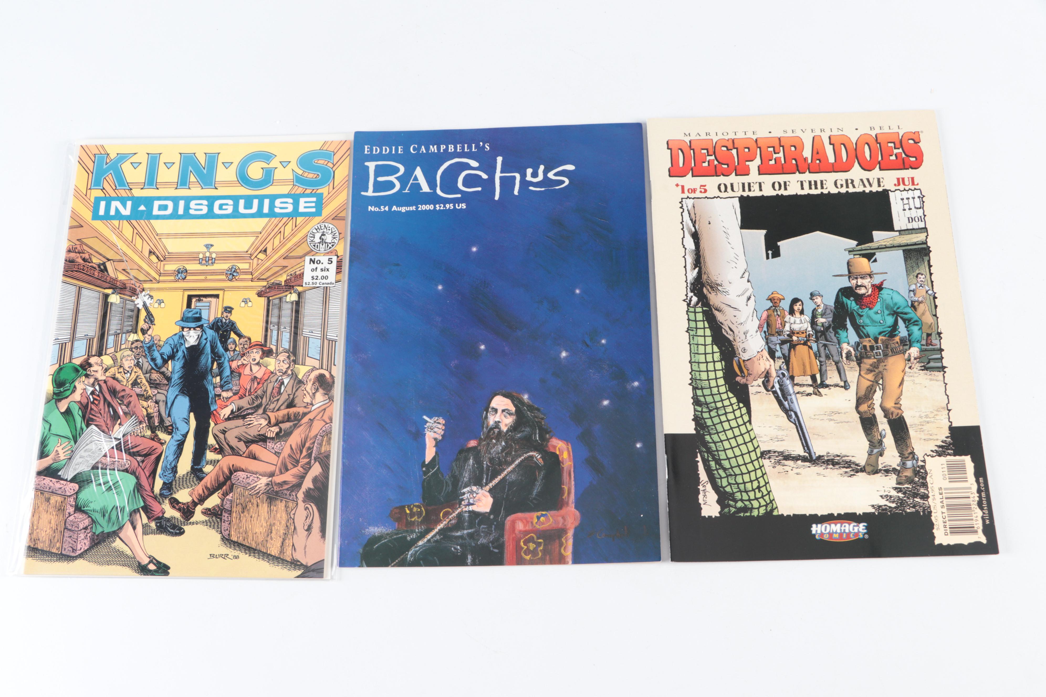 Modern Age "After the snooter", "Bacchus", "Desperadoes", and More Comic Books