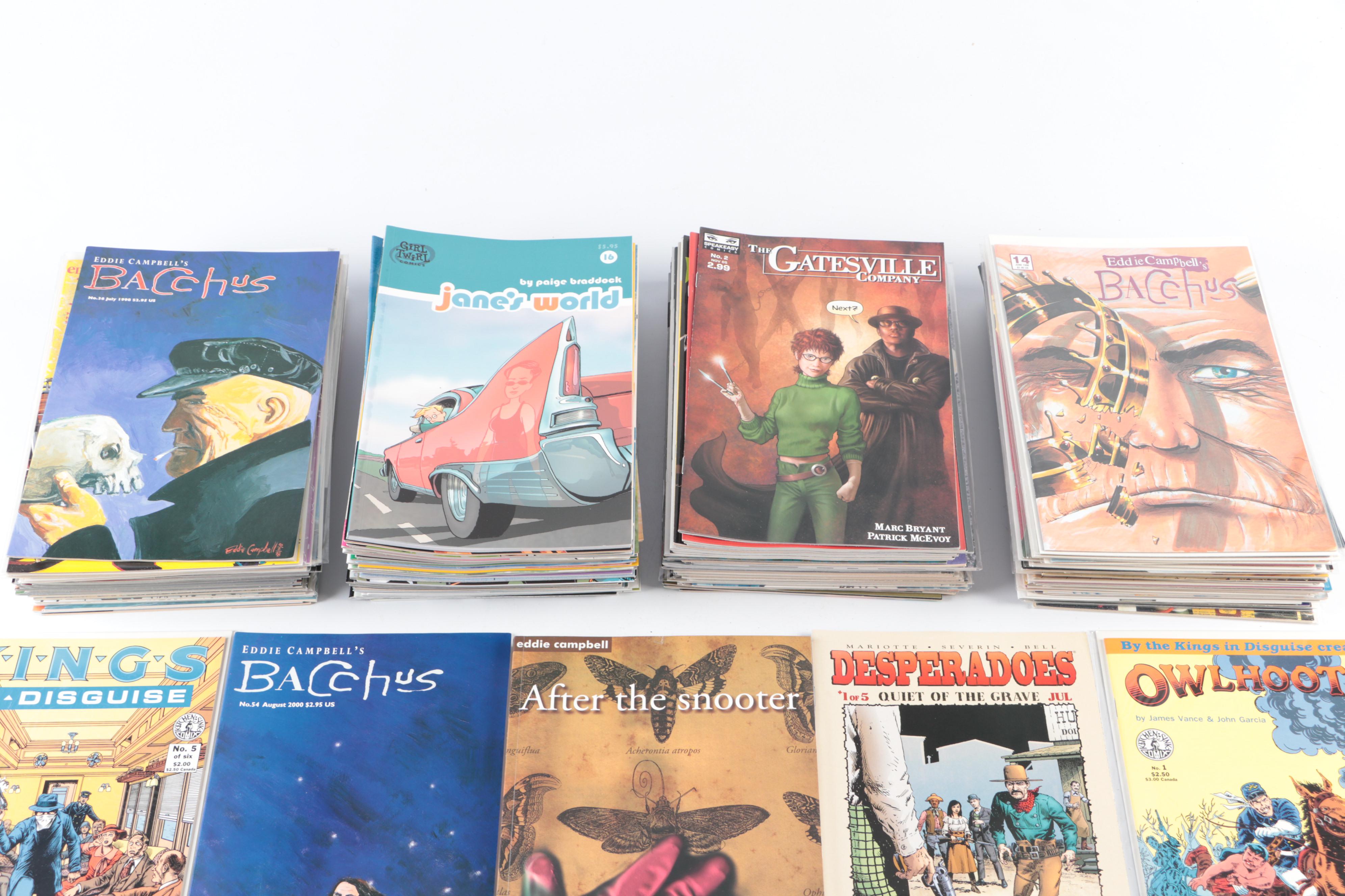 Modern Age "After the snooter", "Bacchus", "Desperadoes", and More Comic Books