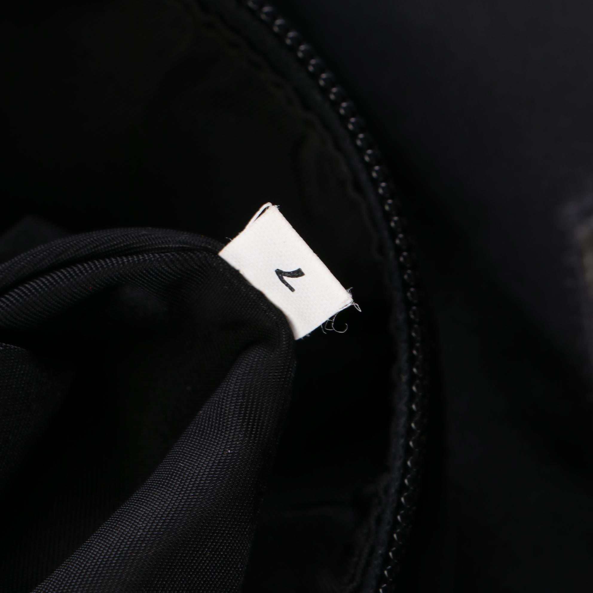 Prada Tessuto Tall Tote in Black Nylon with Lucite Handles