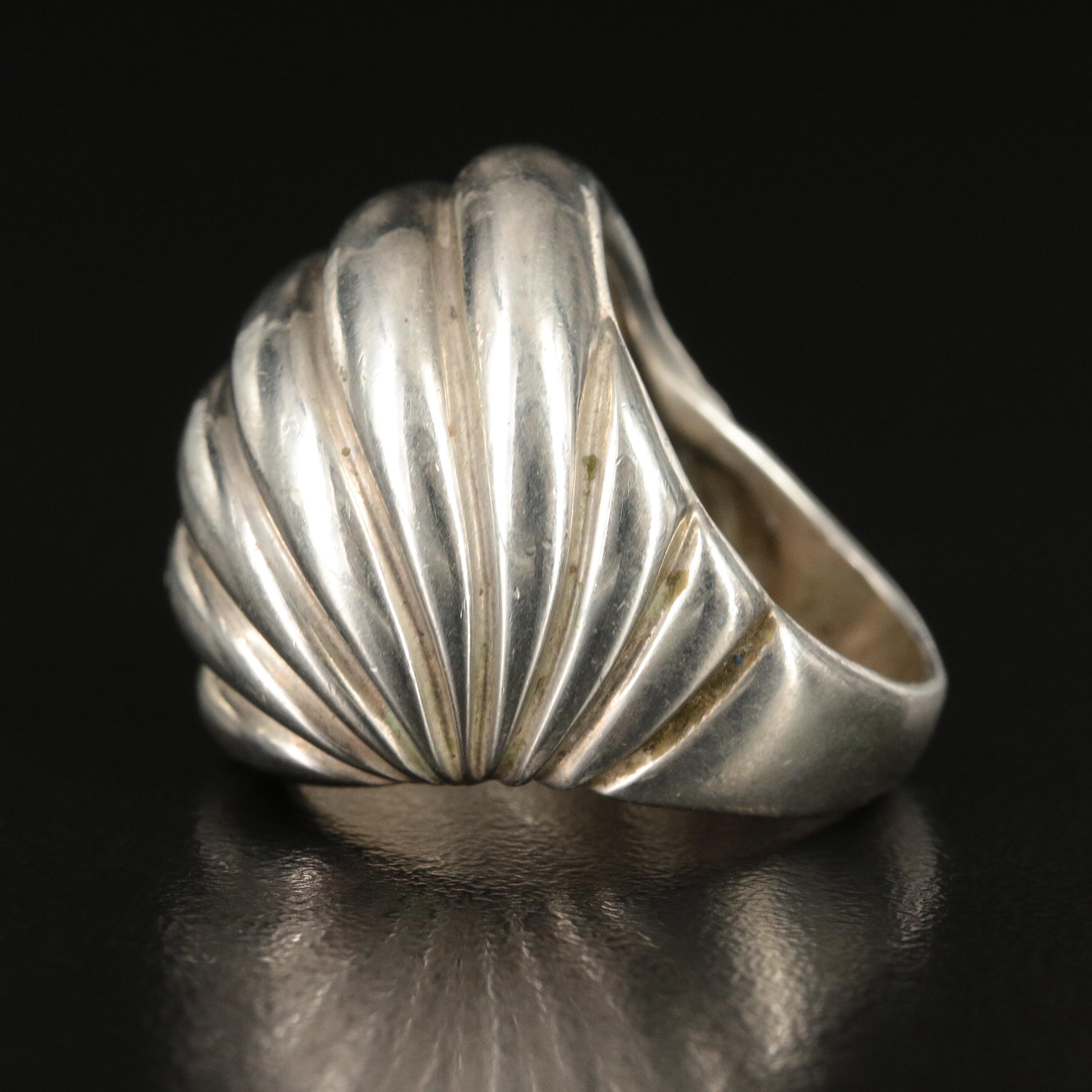 David Yurman "Sculpted Cable" Sterling Dome Ring