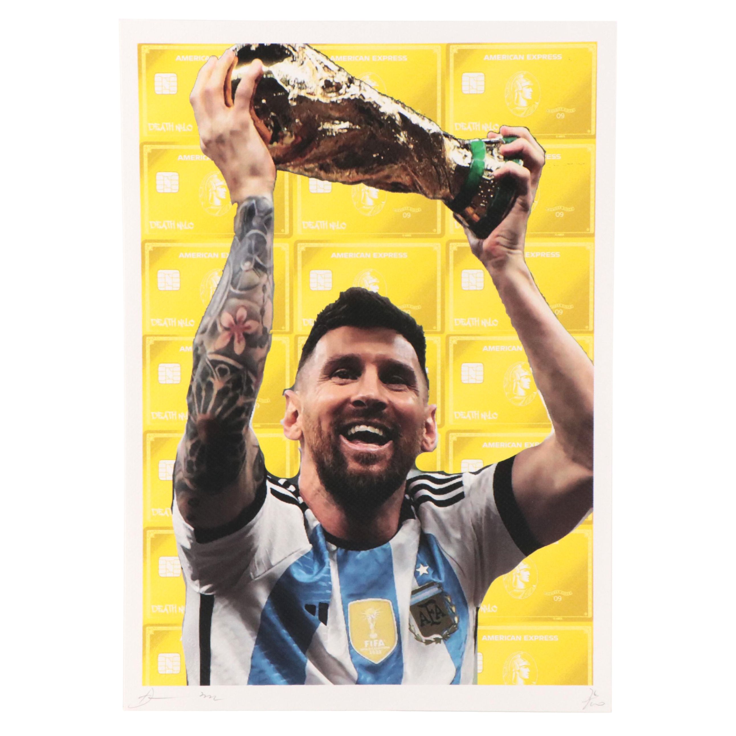 Death NYC Pop Art Offset Lithograph of Lionel Messi, 2022