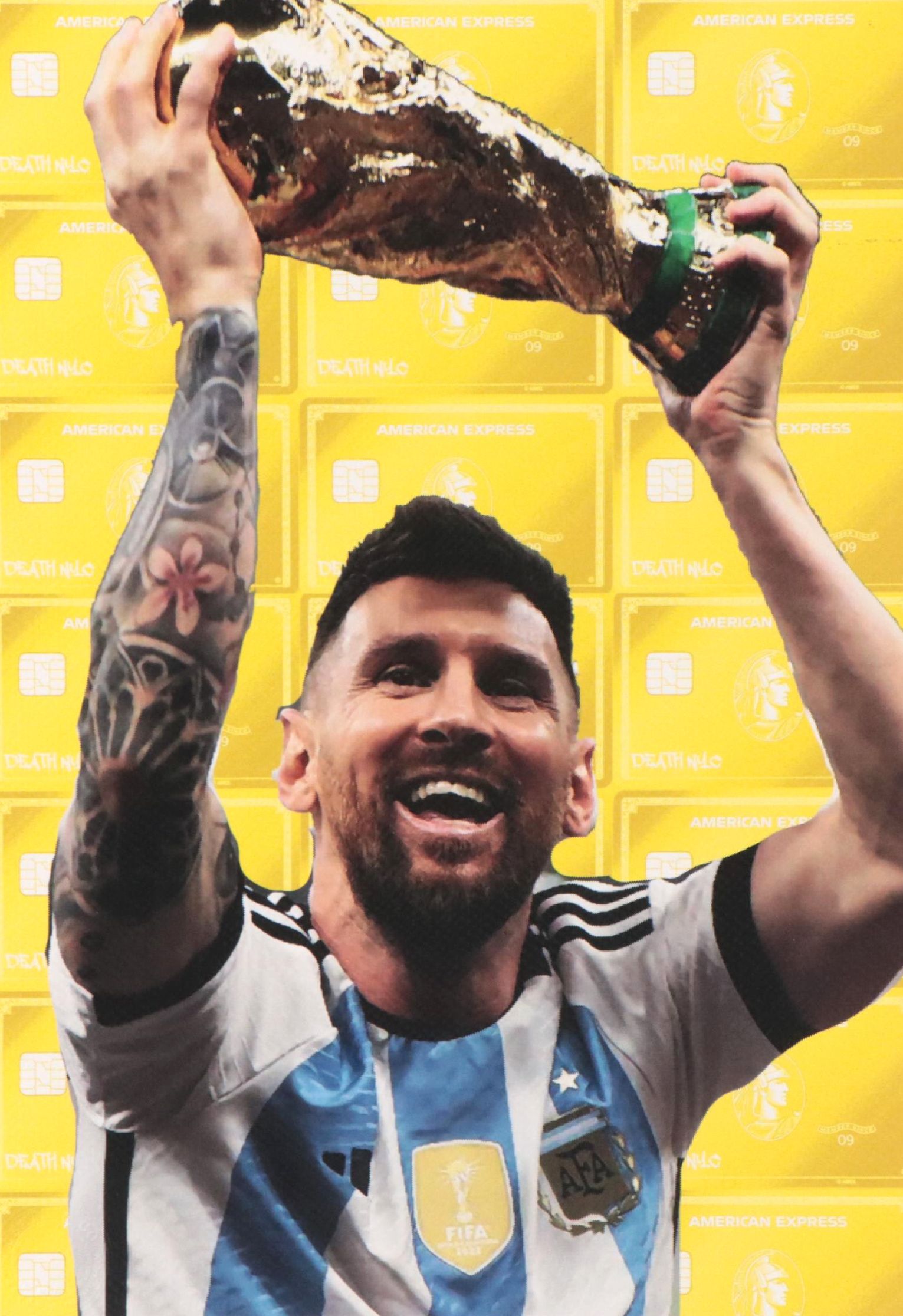 Death NYC Pop Art Offset Lithograph of Lionel Messi, 2022