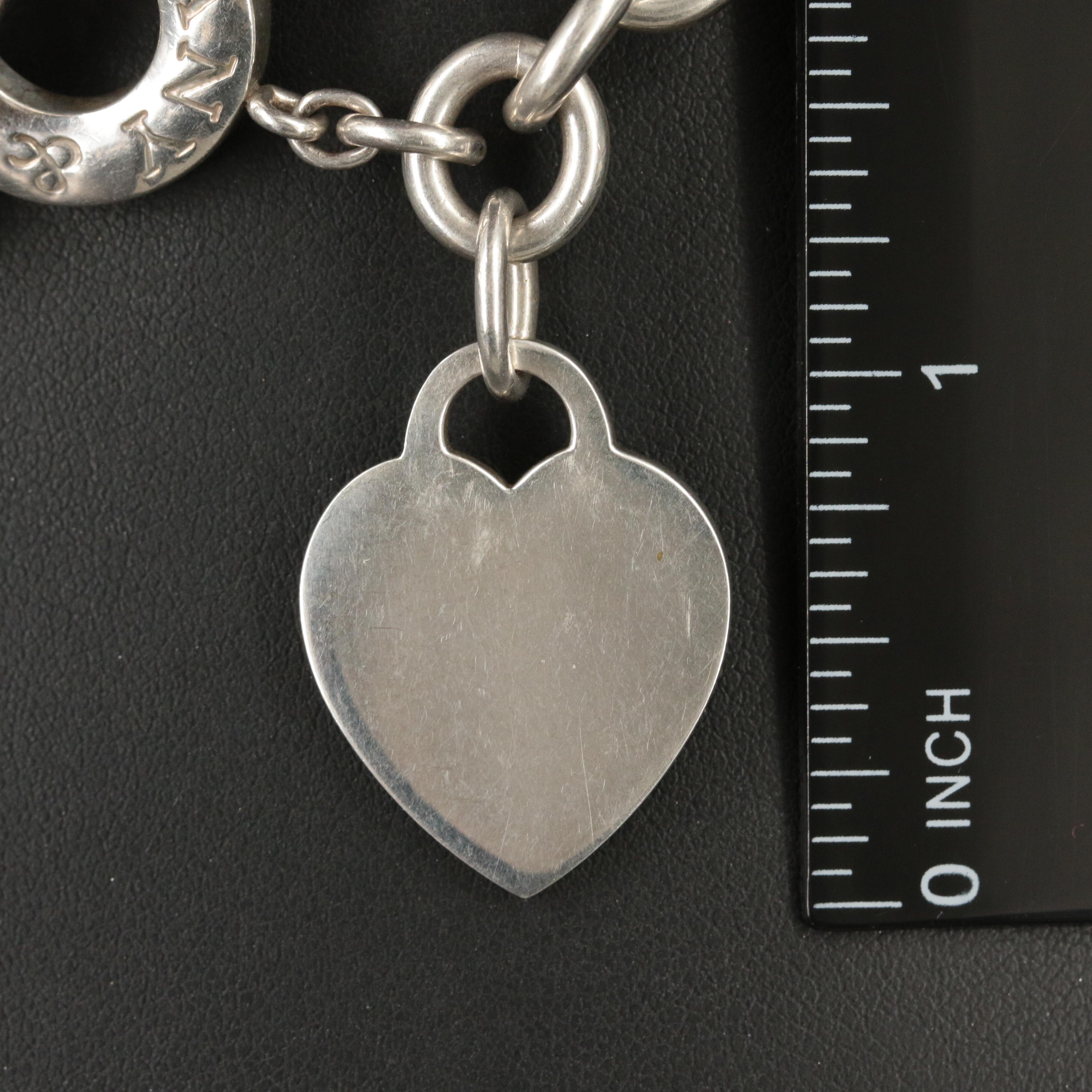 Tiffany & Co. Sterling Heart Tag Toggle Necklace