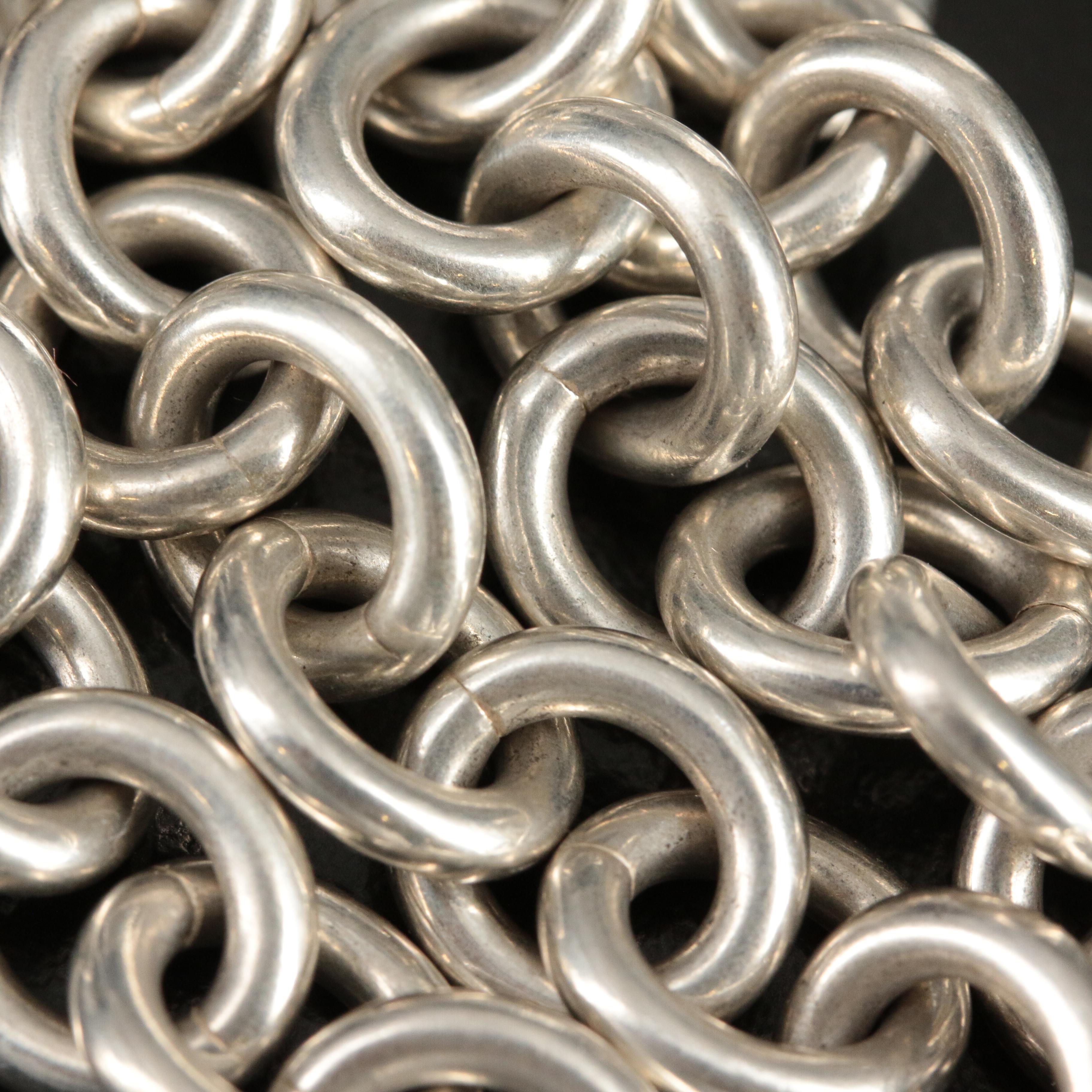 Tiffany & Co. Sterling Heart Tag Toggle Necklace