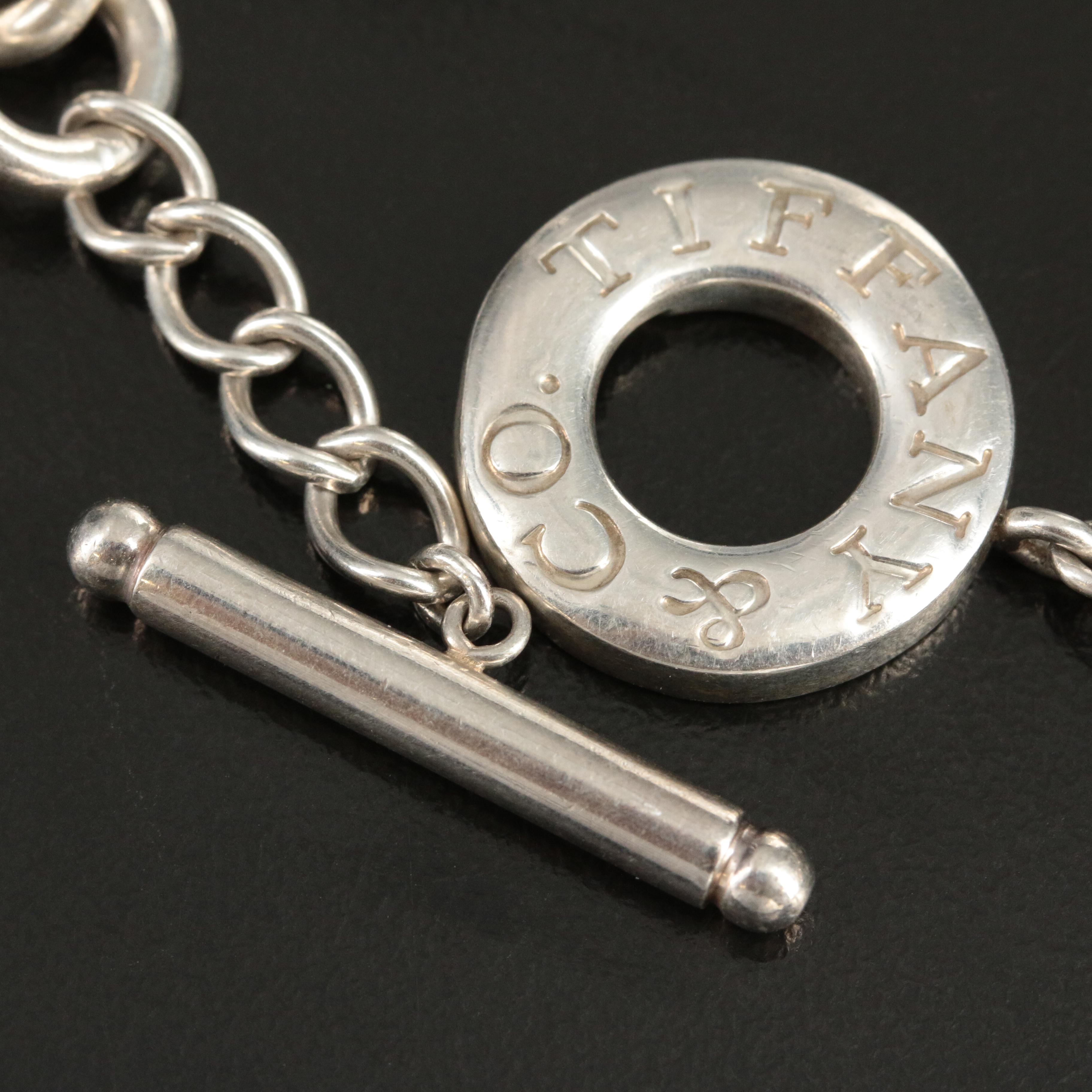 Tiffany & Co. Sterling Heart Tag Toggle Necklace