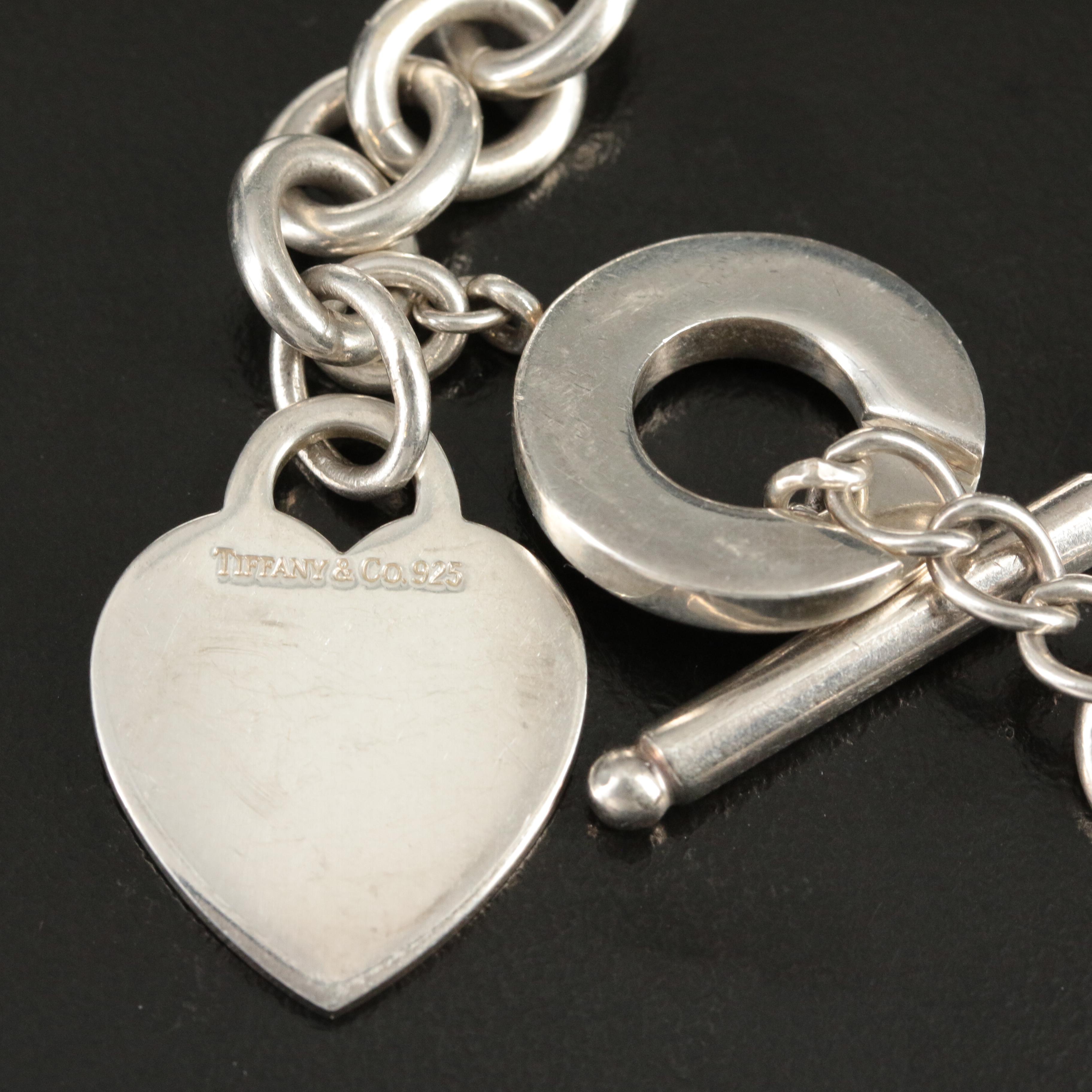 Tiffany & Co. Sterling Heart Tag Toggle Necklace