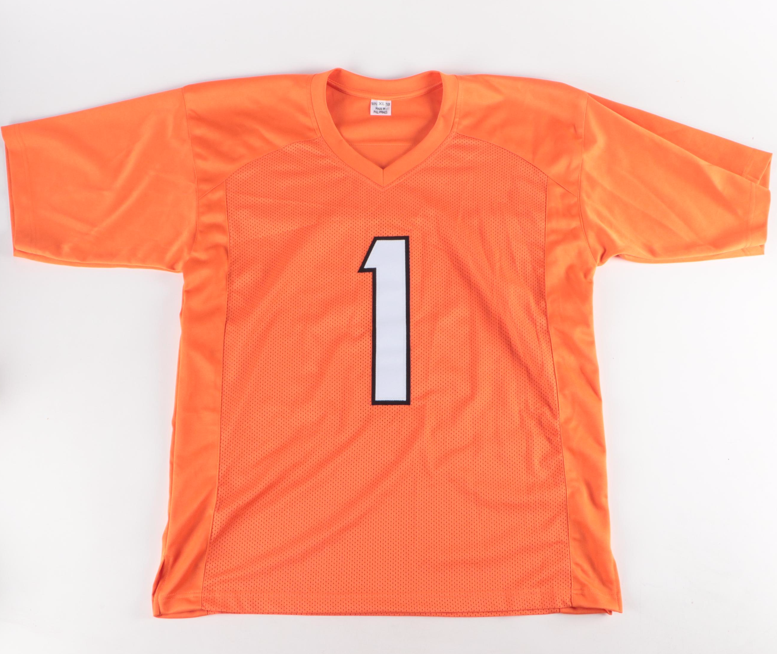 Ja'Marr Chase Signed Jersey with 2021 Mosaic Silver PSA 9 Graded Rookie Card