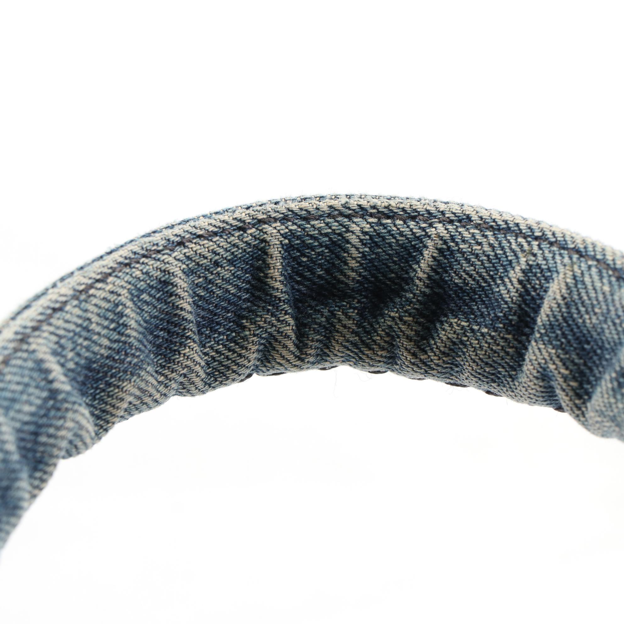 Prada Canapa Logo Tote in Denim