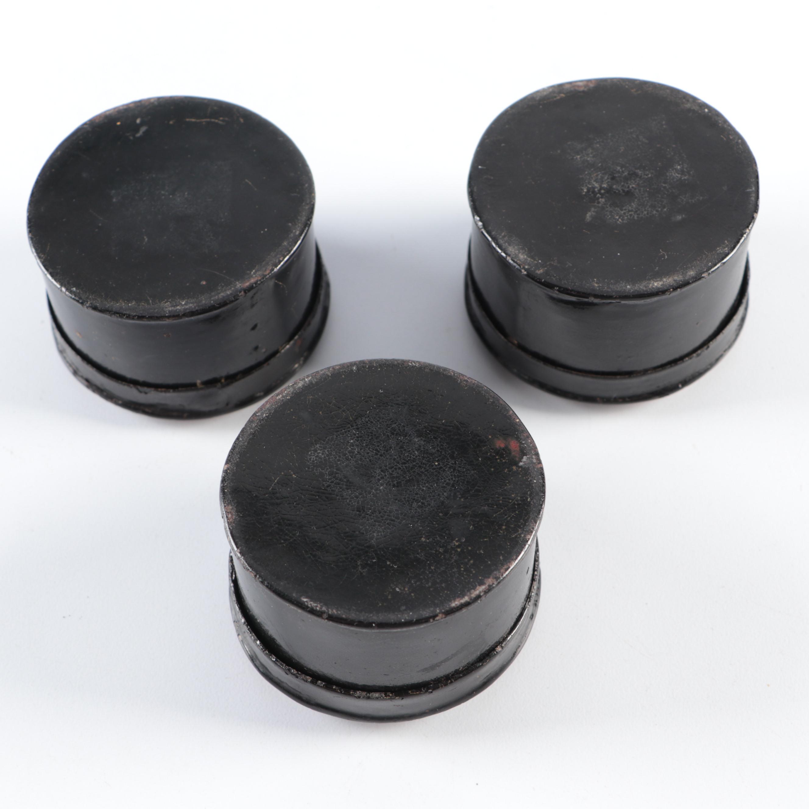 Greco-Roman Motif Tole-Painted Snuff Boxes