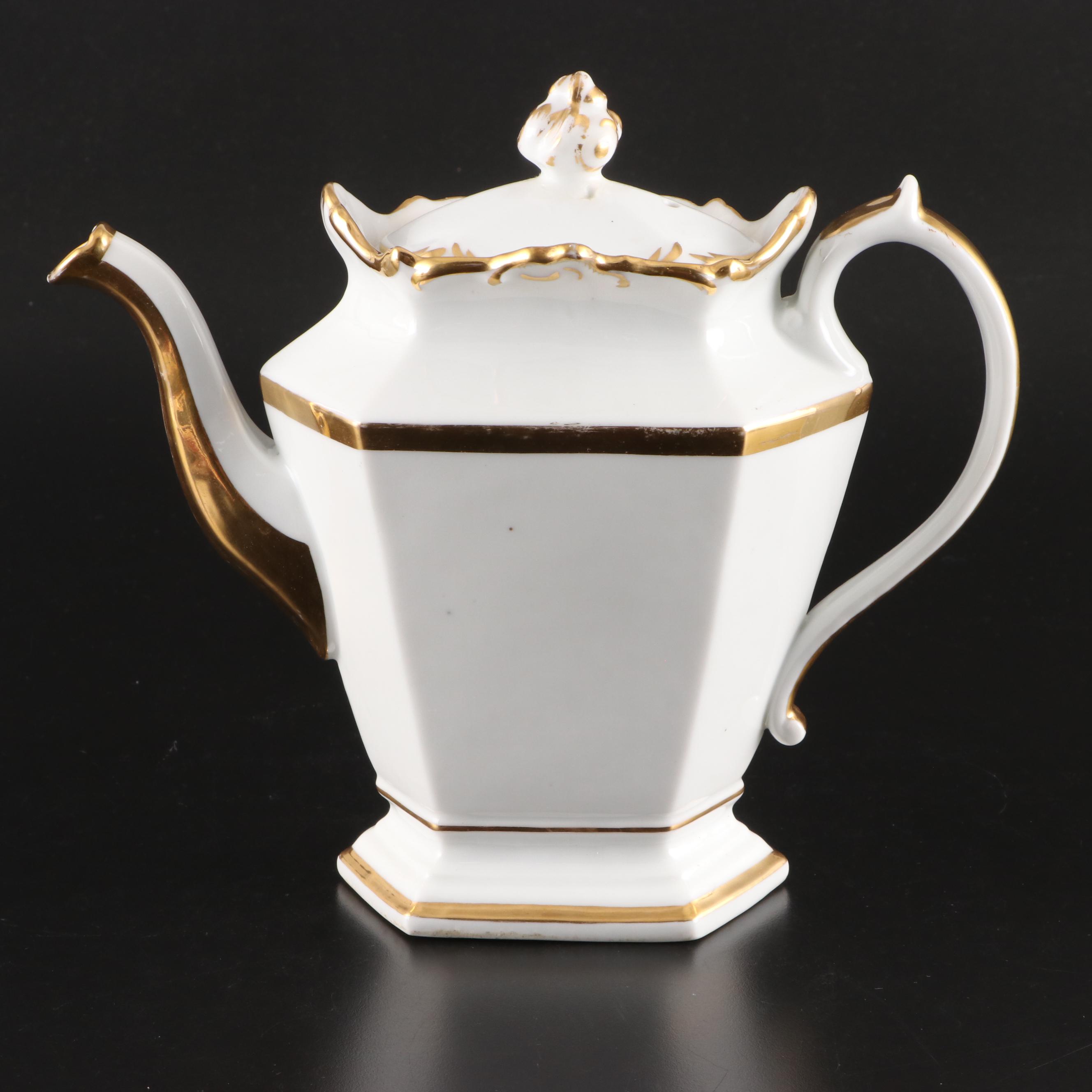 Spode Bone China Plates with Other Gilt and Floral Ceramic Tableware