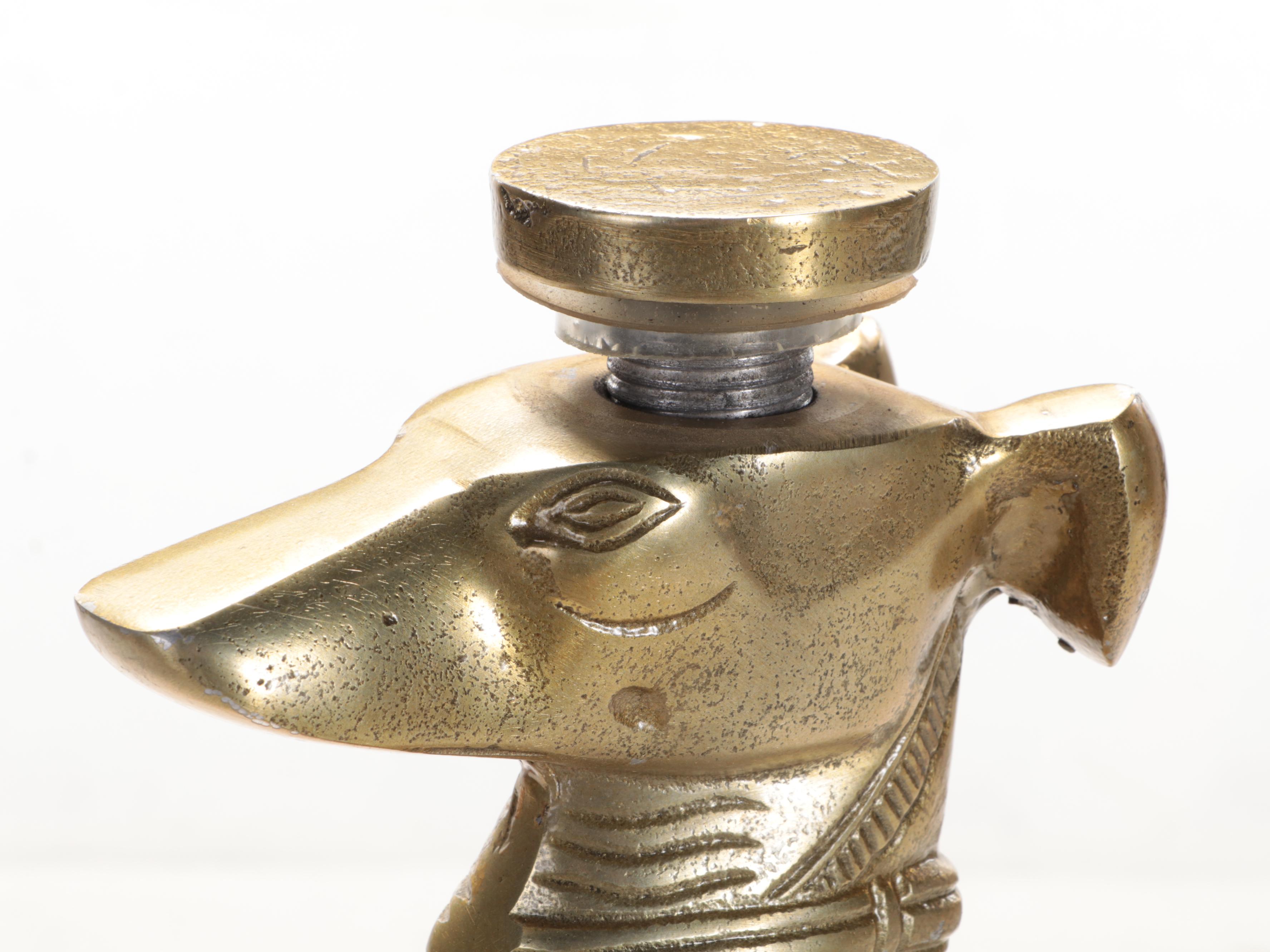 Brass Figural Italian Greyhound Table Base