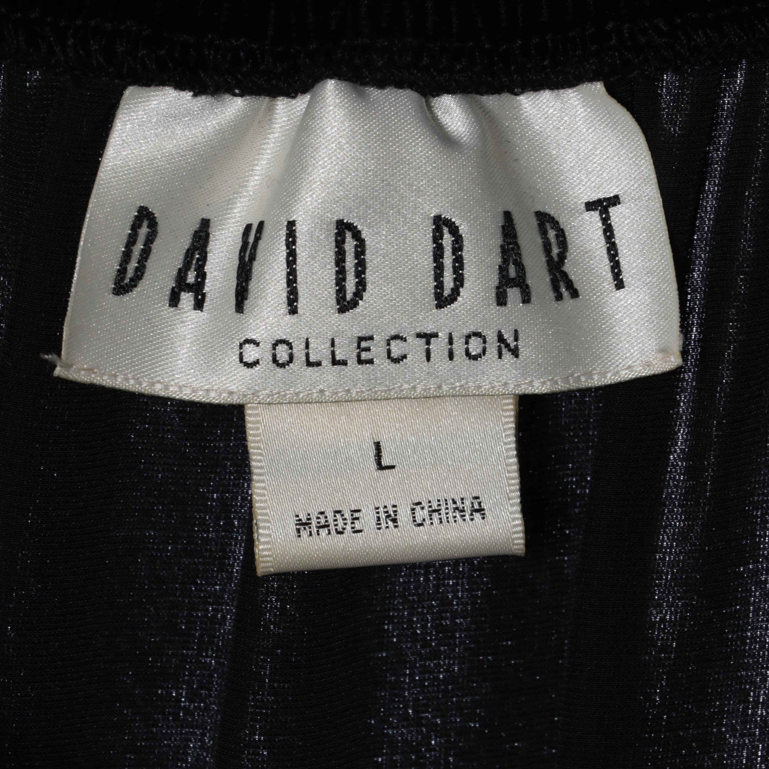 St. John Velvet Dress, Pringle of Scotland Cashmere Skirt, with Other Garments