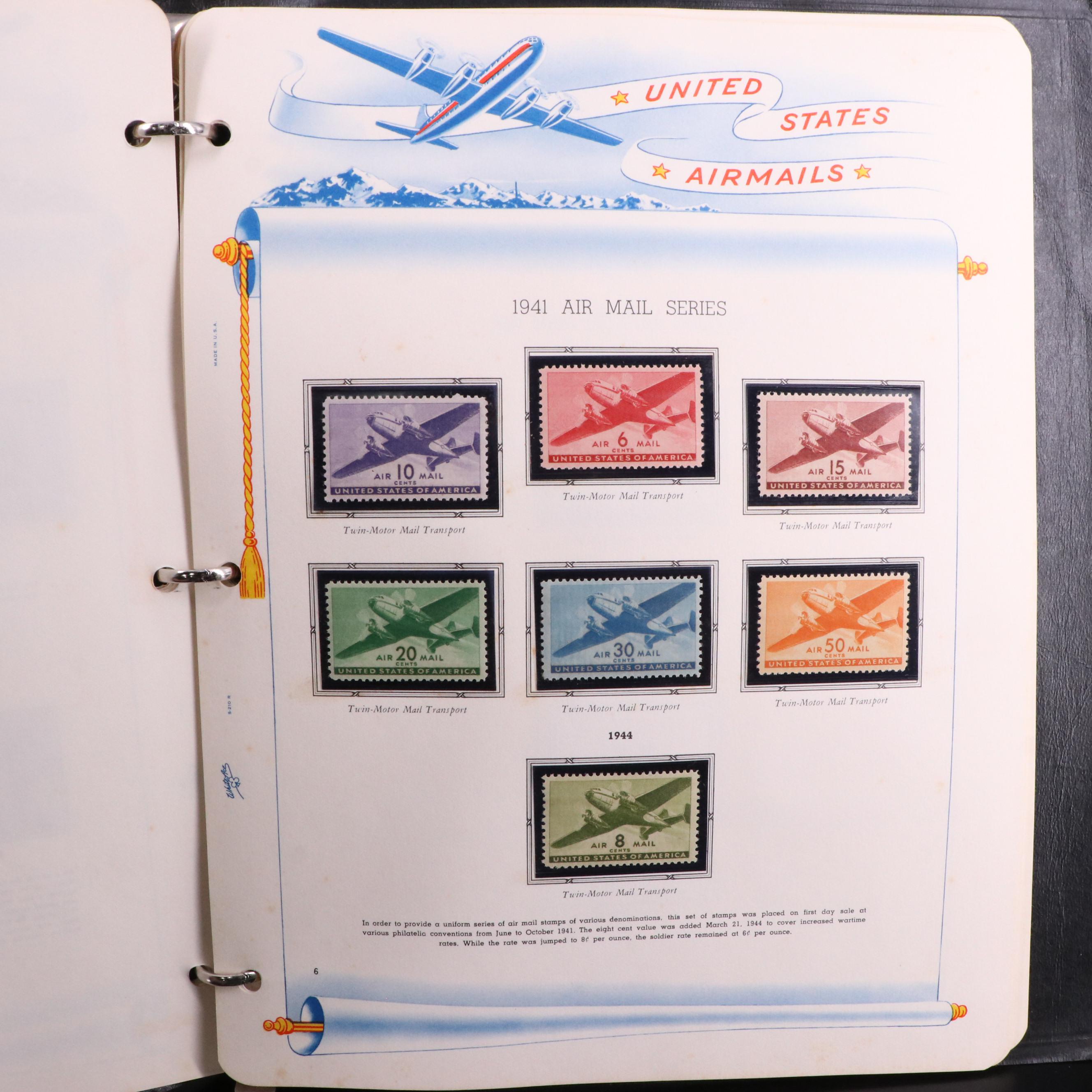 U.S. Airmail Stamp Collection Including Scott#s C1-C3