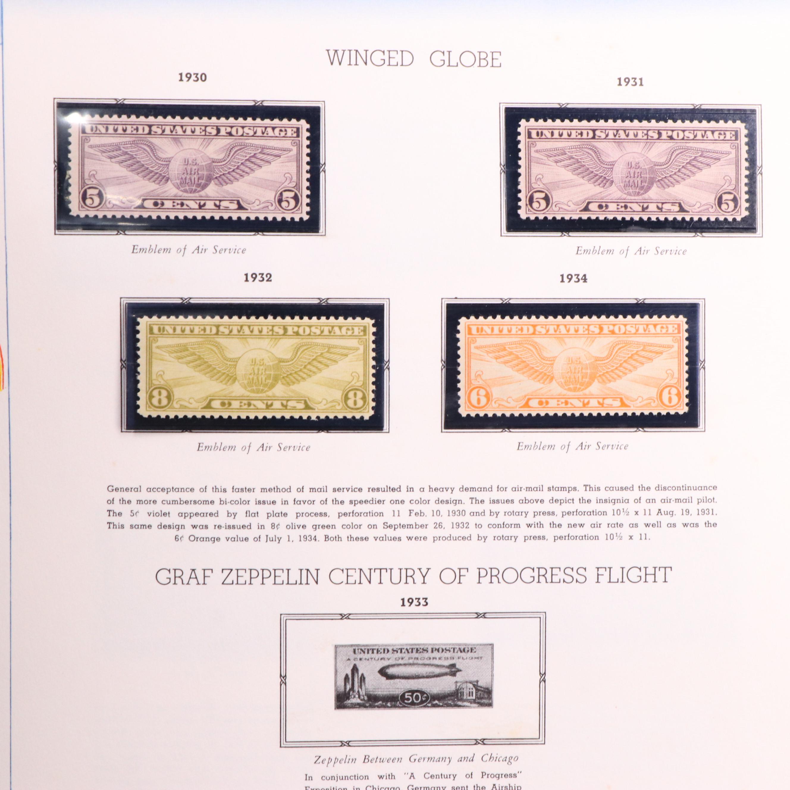 U.S. Airmail Stamp Collection Including Scott#s C1-C3