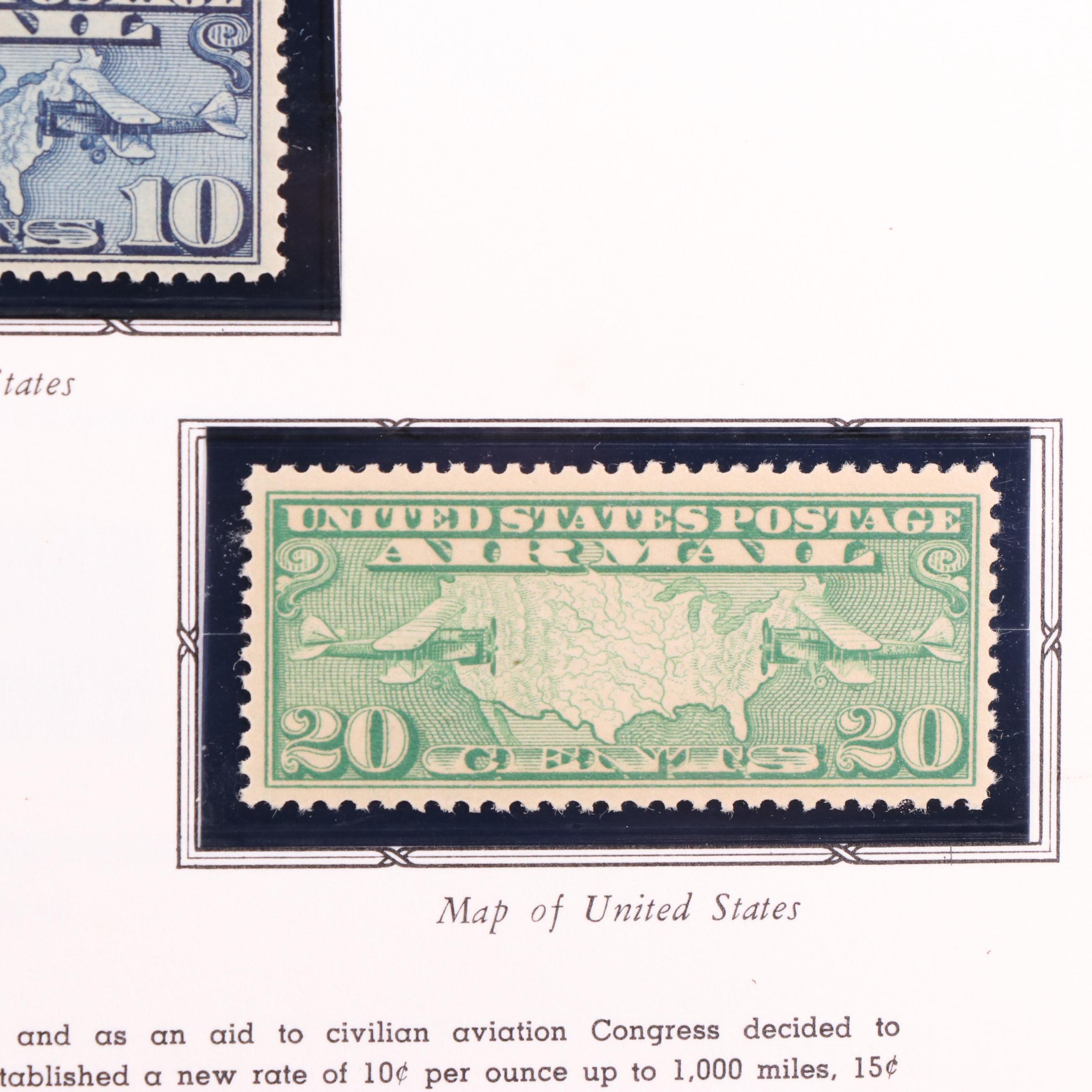U.S. Airmail Stamp Collection Including Scott#s C1-C3