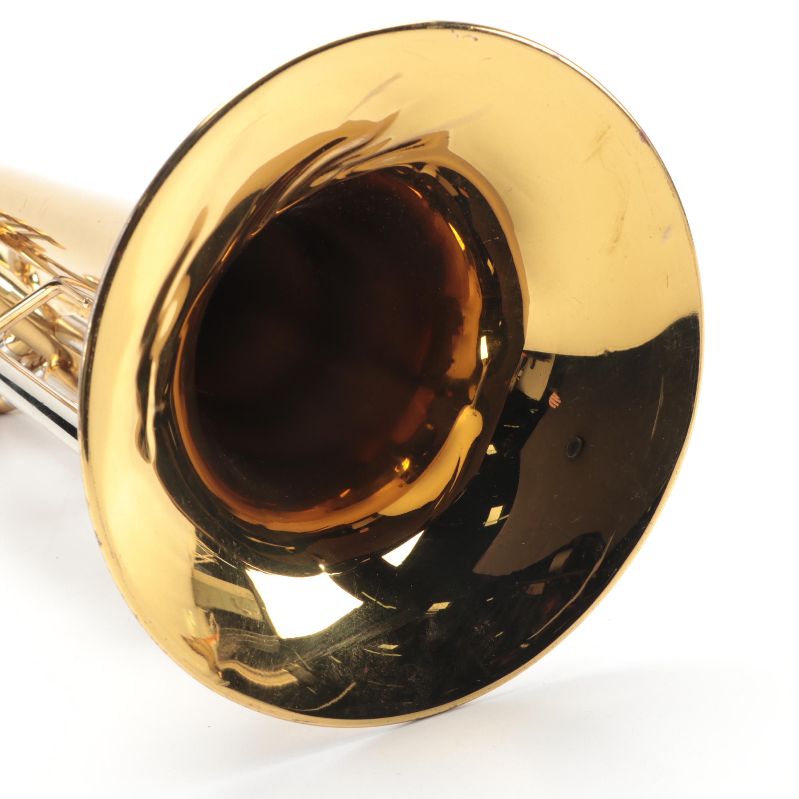 Getzen 300 Series Bb/F Brass Lacquered Marching French Horn