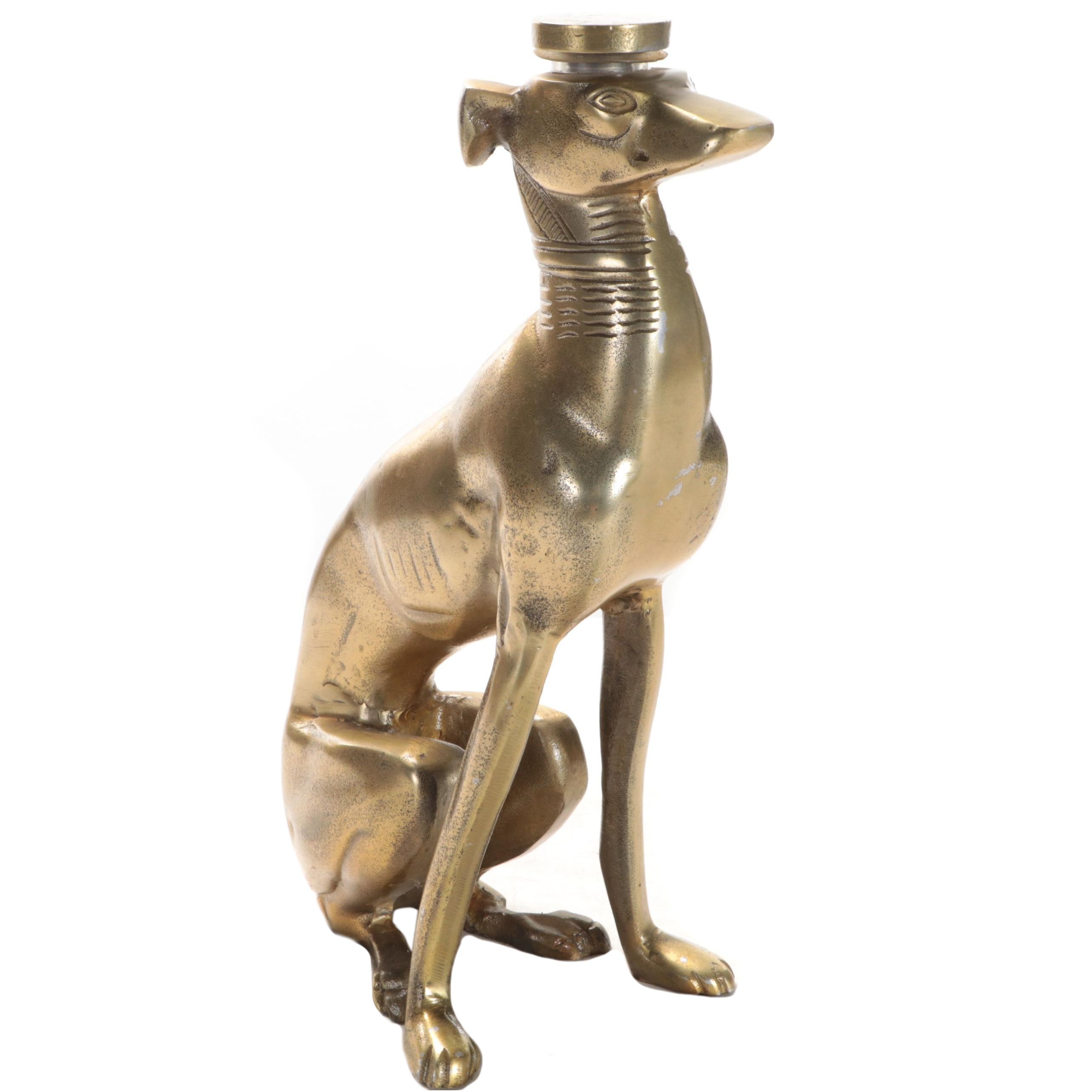 Brass Figural Italian Greyhound Table Base