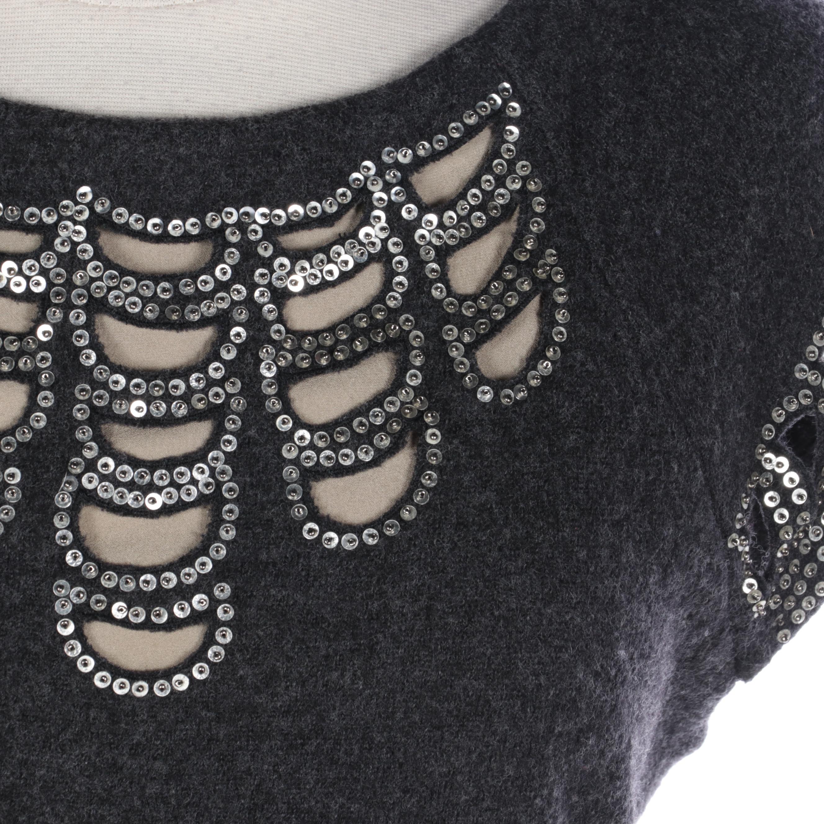 Tory Burch Wool Tailored Dress with Jason Wu Black Dress