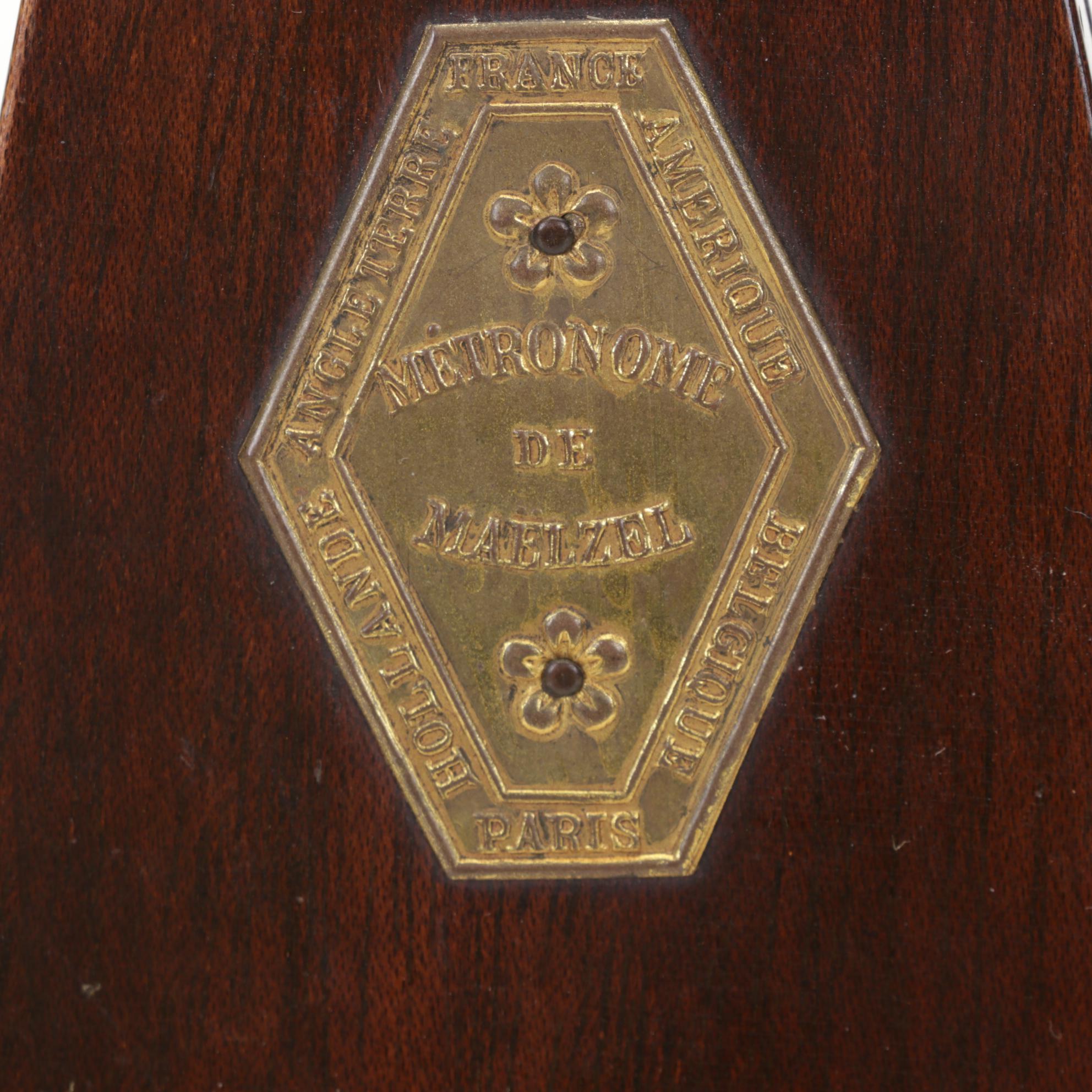 Metronome De Maelzel No 309, with St Clair Paperweights and Other Décor