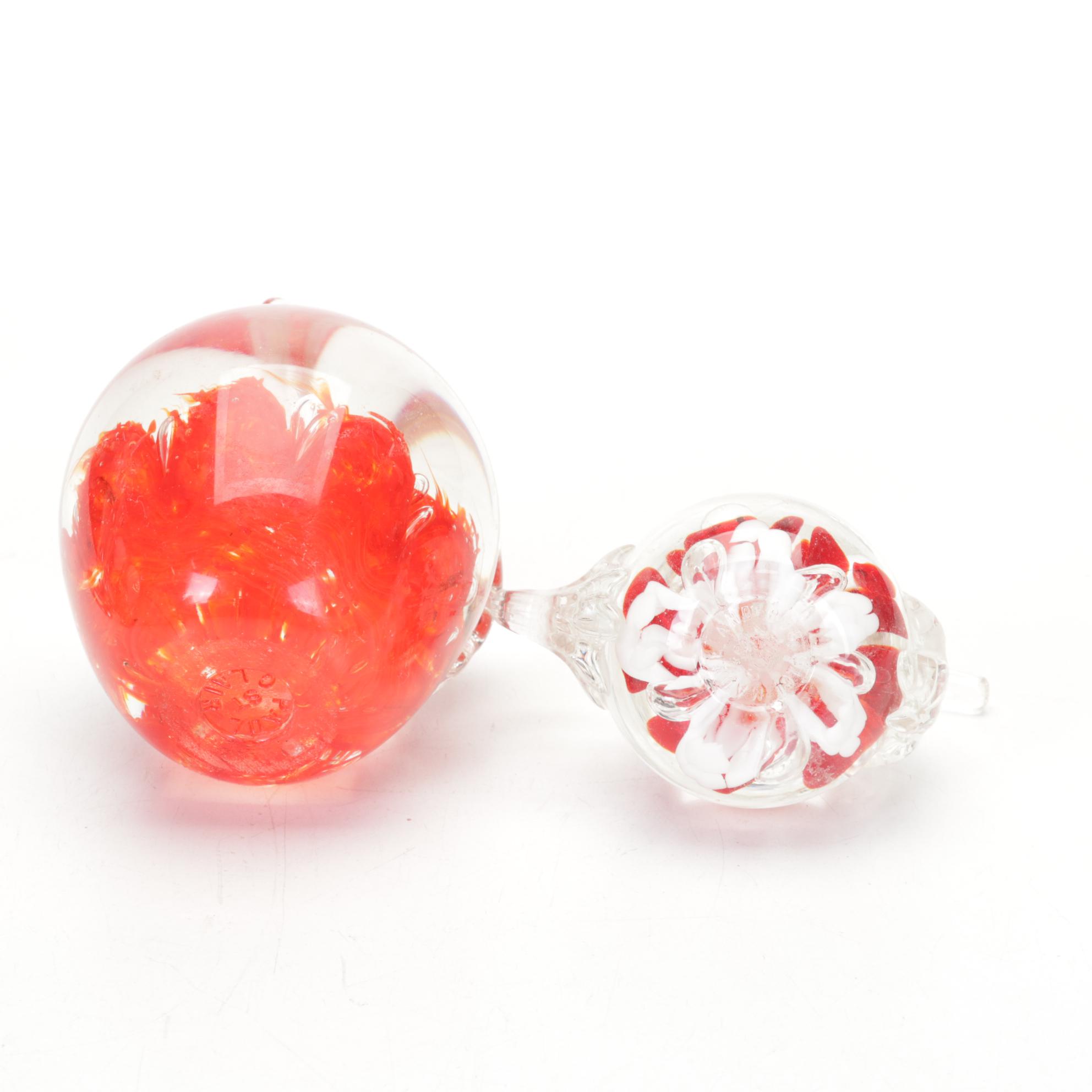 Metronome De Maelzel No 309, with St Clair Paperweights and Other Décor