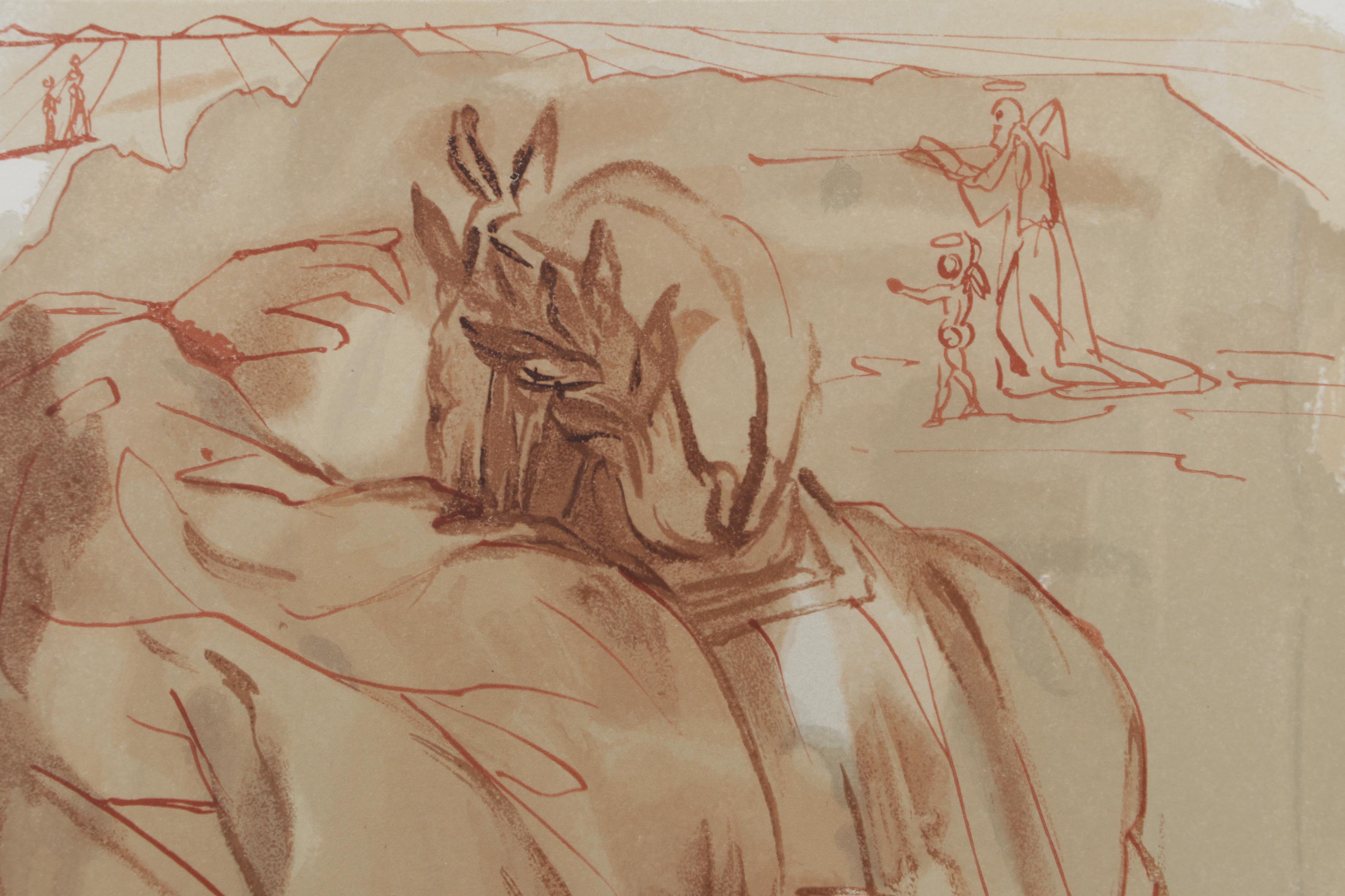 Salvador Dalí Wood Engraving "L'Annonce d'un grand enemente"