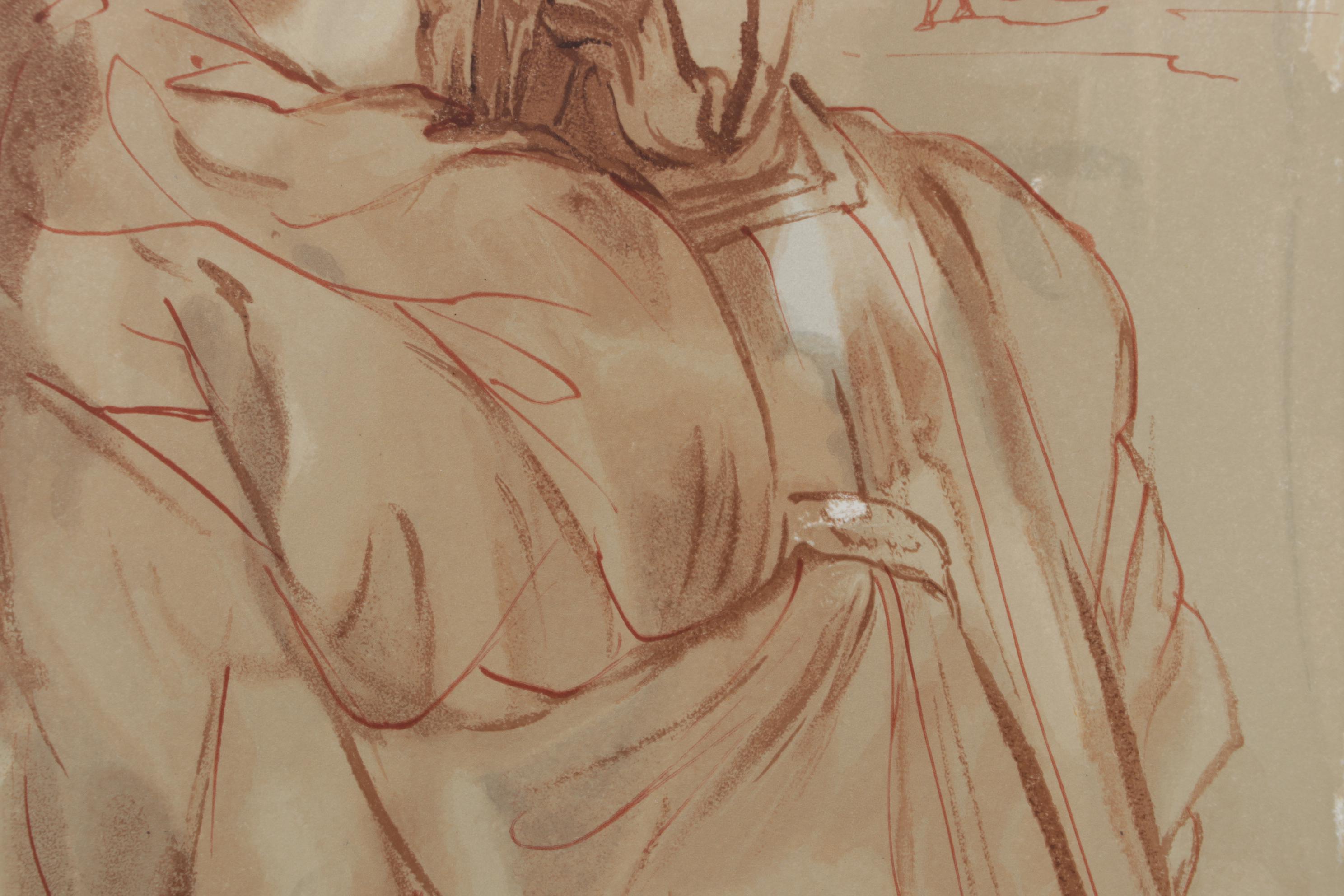 Salvador Dalí Wood Engraving "L'Annonce d'un grand enemente"