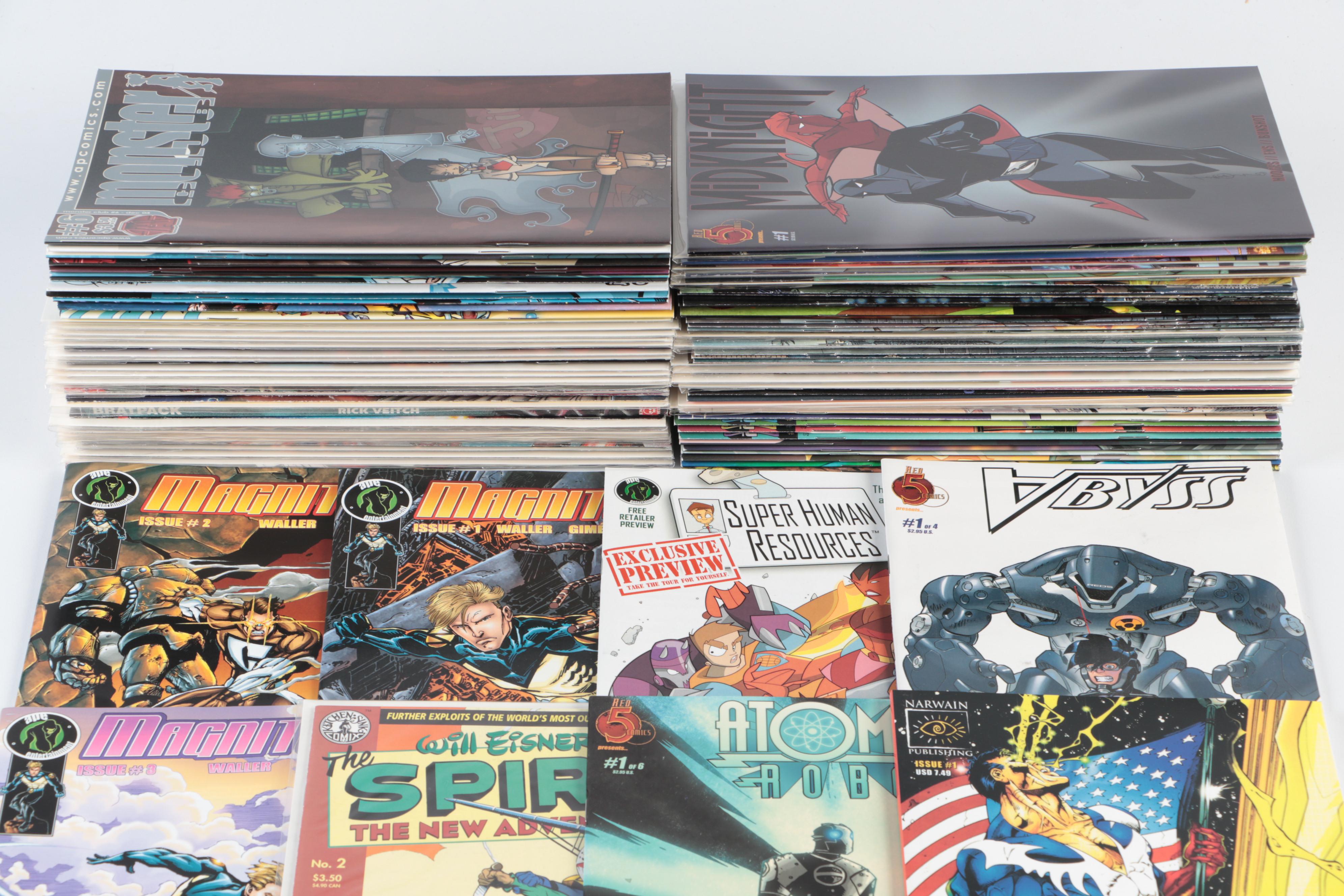 Modern Age "Atomic Bomb", "Power and Glory", "The Spirit", and More Comic Books