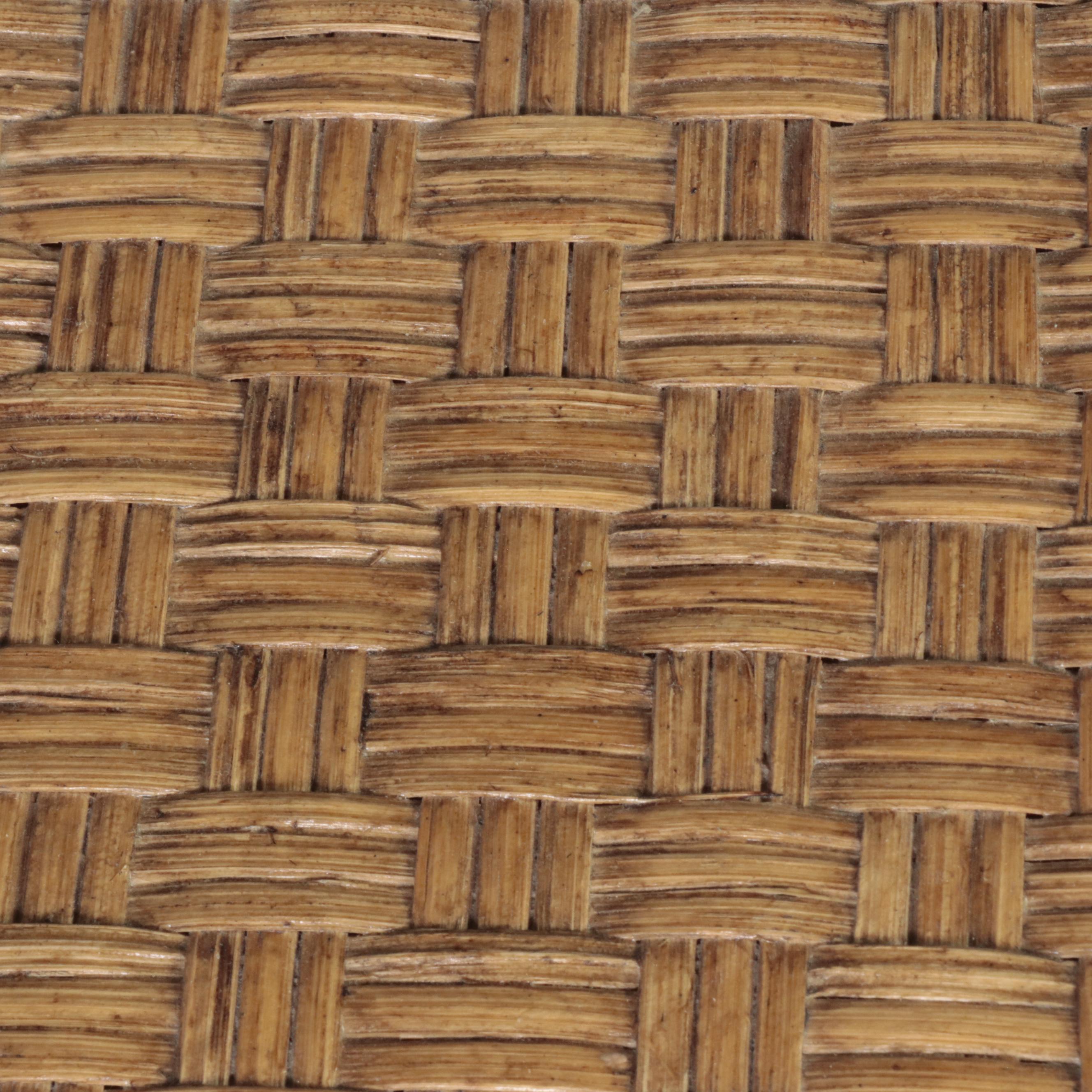 Rustic Finish Metal and Wicker Wine Rack and Console Table