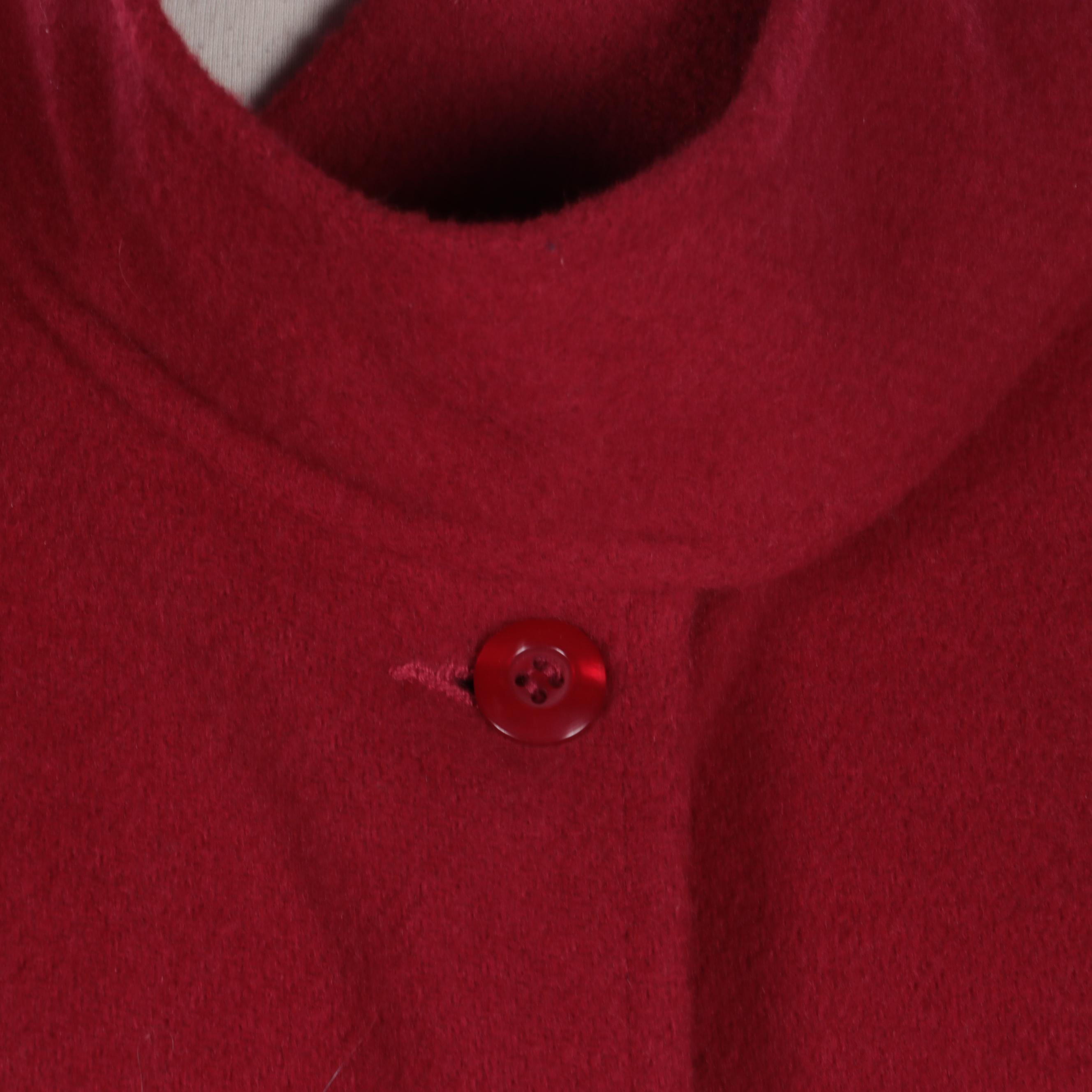 Blair Boutique Red Wool Blend Cape with Betmar Black Cape