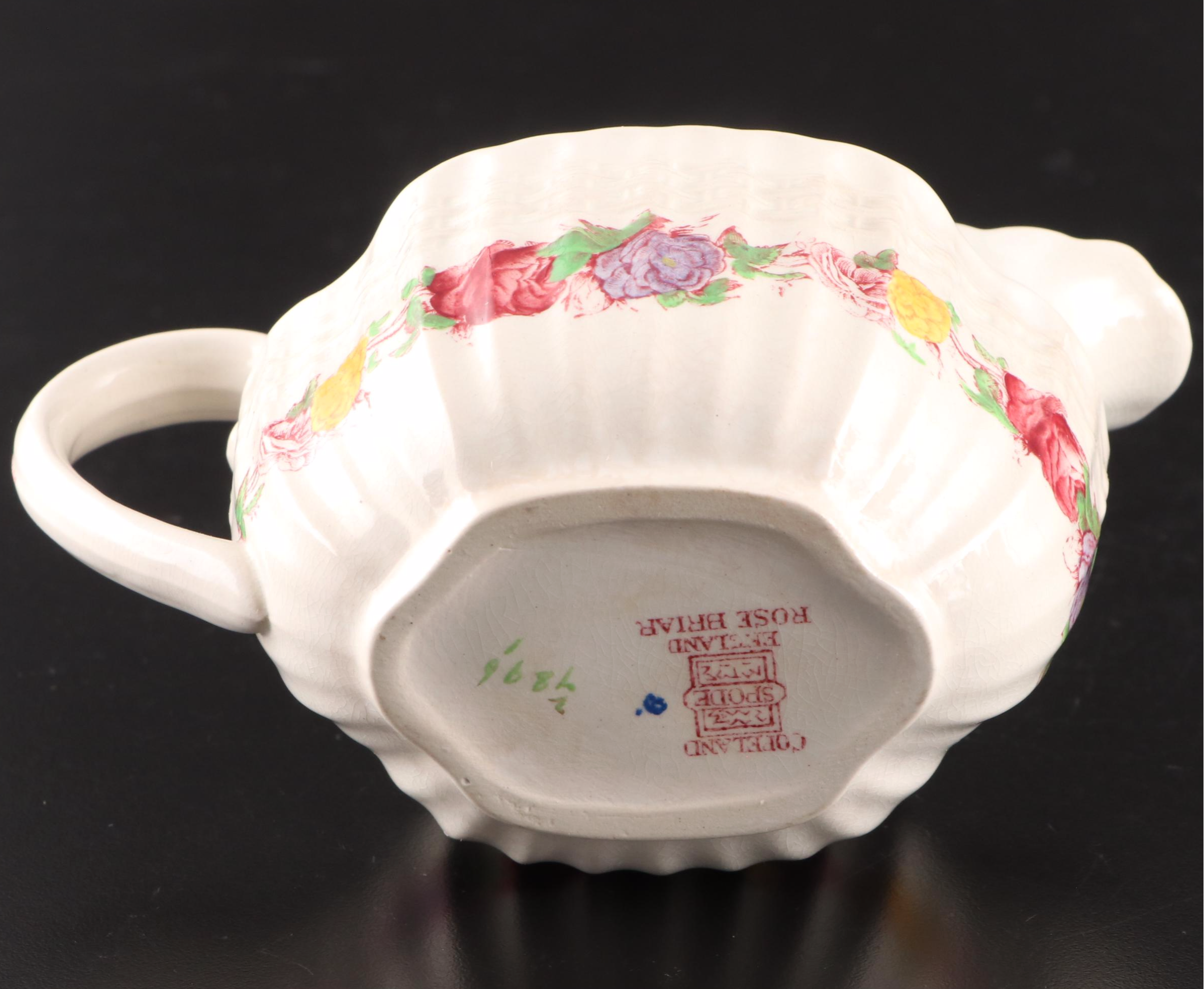 Spode "Rose Briar" Porcelain Dinnerware and Other Teapot