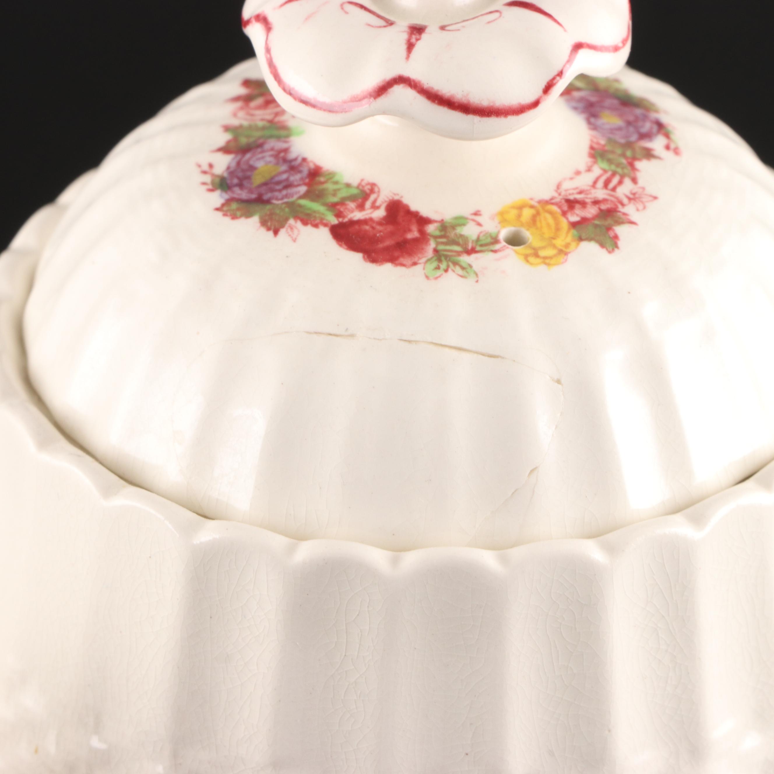 Spode "Rose Briar" Porcelain Dinnerware and Other Teapot