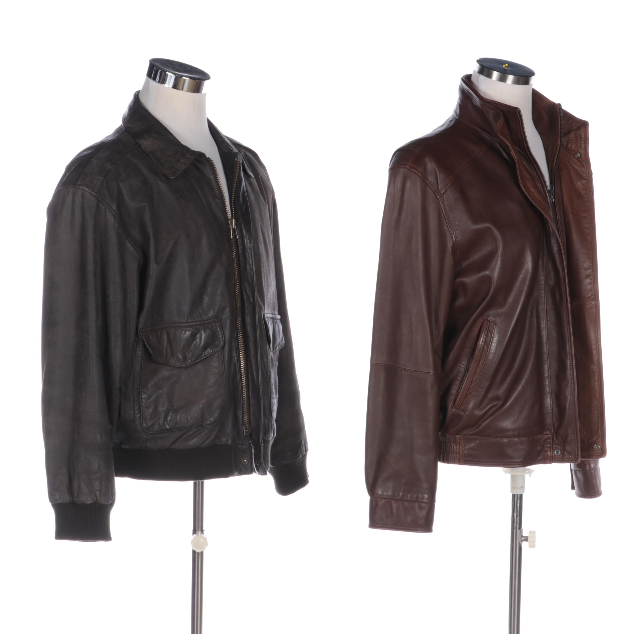 Phillipe Monet and Cremieux Leather Jackets